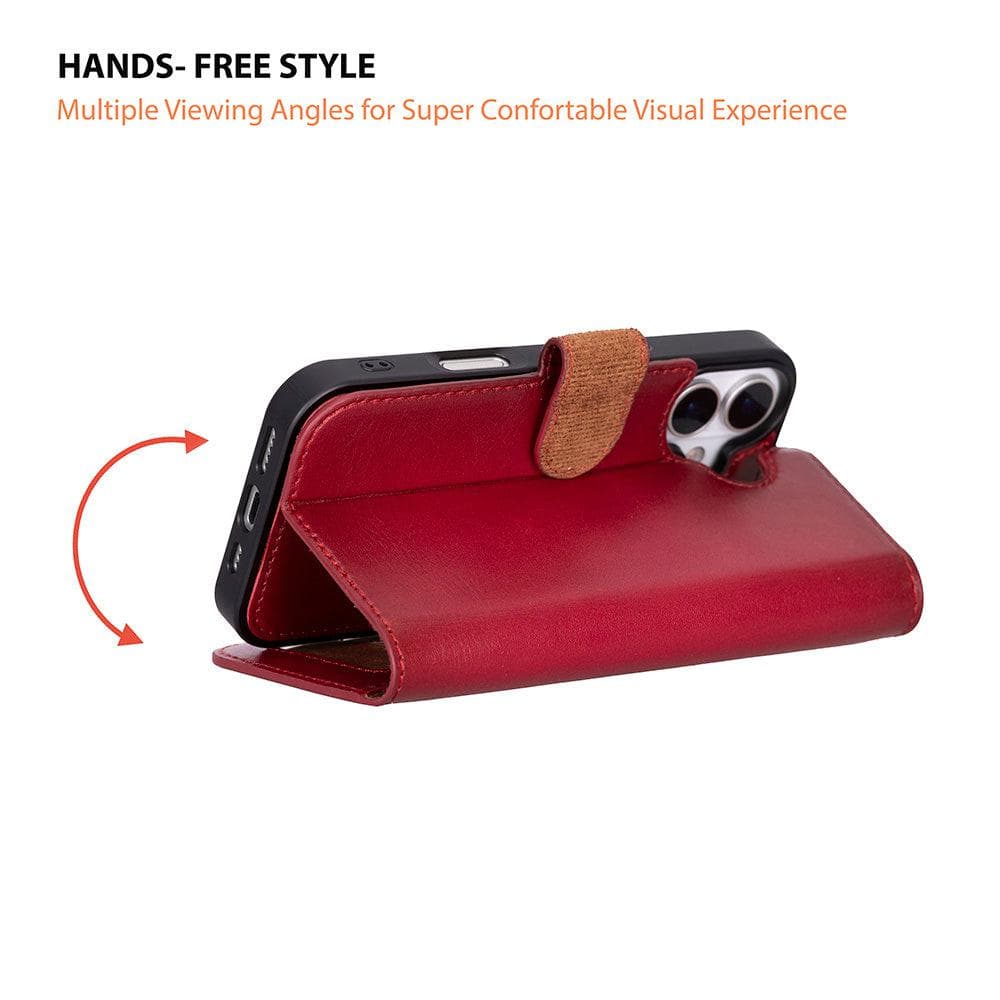 Magic iPhone 17 Detachable Leather Wallet Case