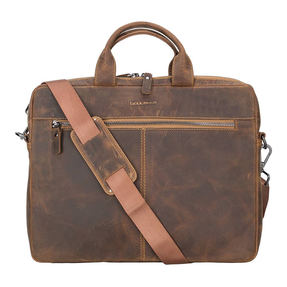 16" Apollo Genuine Leather Bags Apple MacBook Pro / Mac Book Air / Notebook Antic Brown Bouletta LTD
