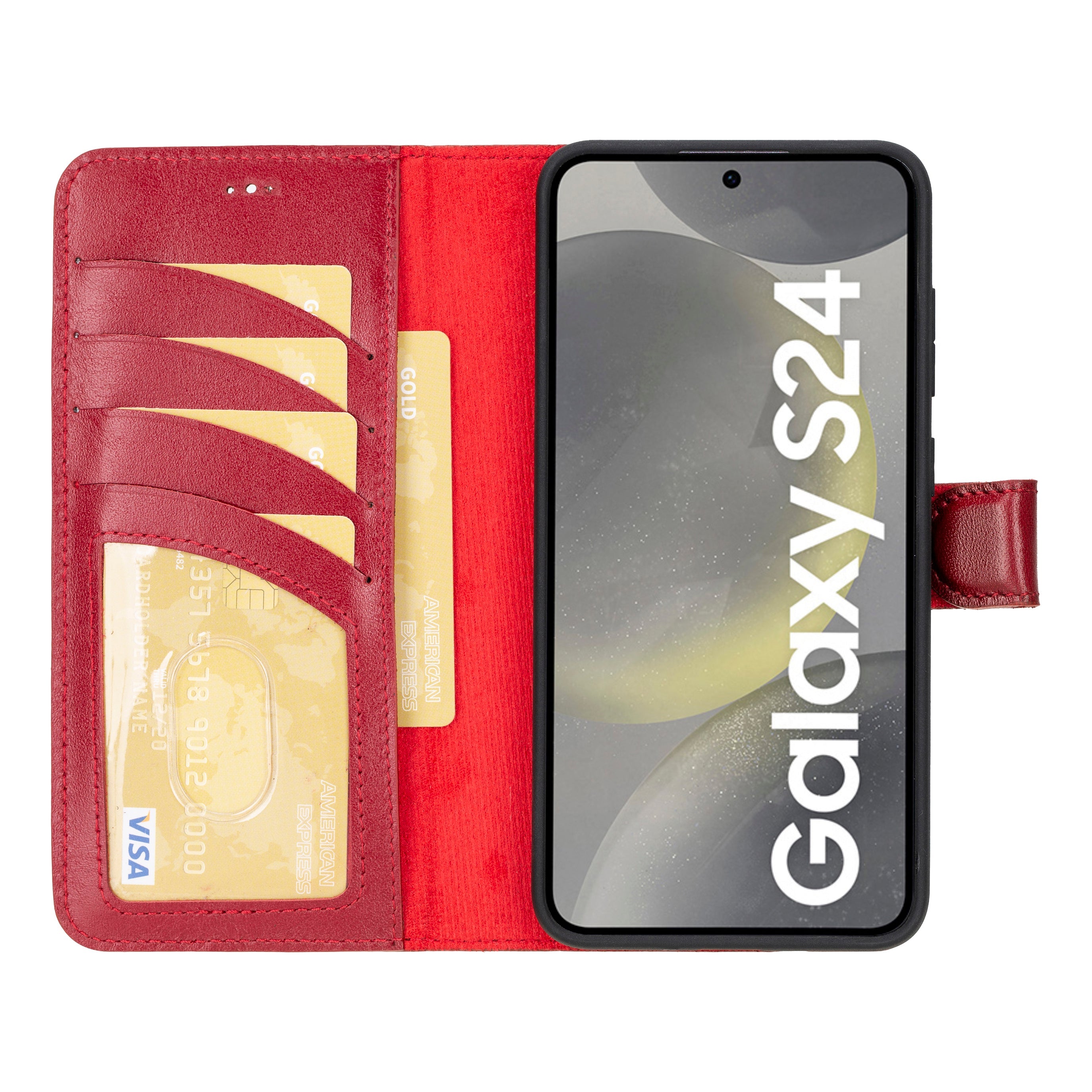 Leather Samsung Galaxy S24 Series Wallet Cases