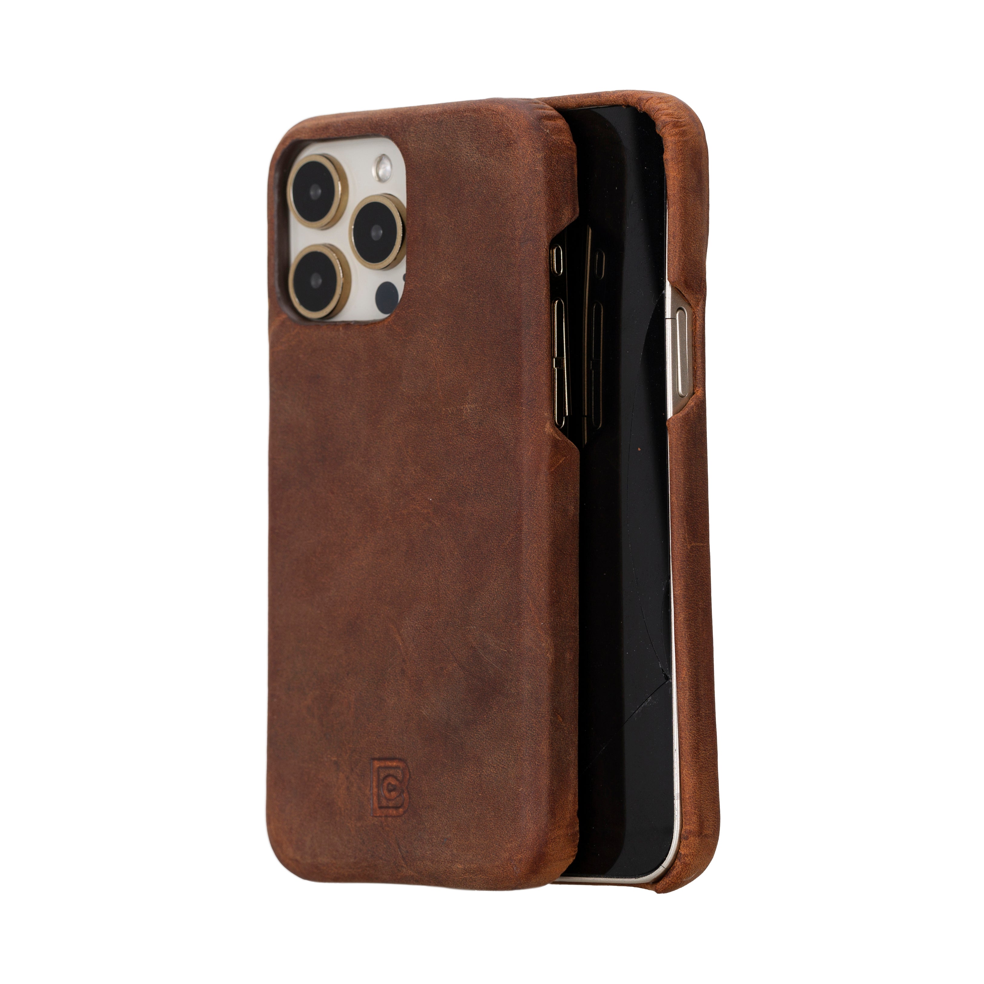 F360 iPhone 16 Plus Full Genuine Leather Back Cover