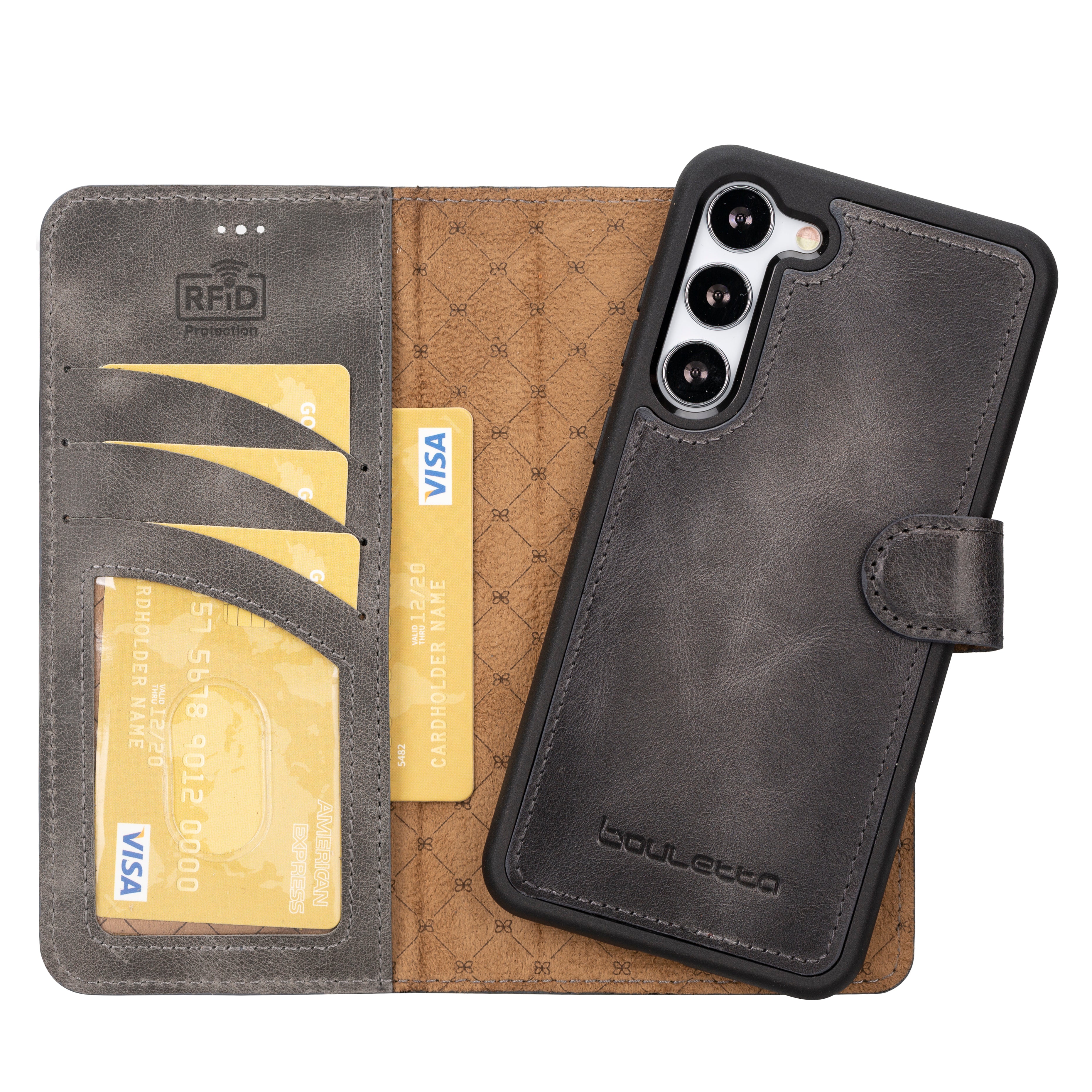 Magic Samsung Galaxy S25 Plus Leather Detachable Wallet Case