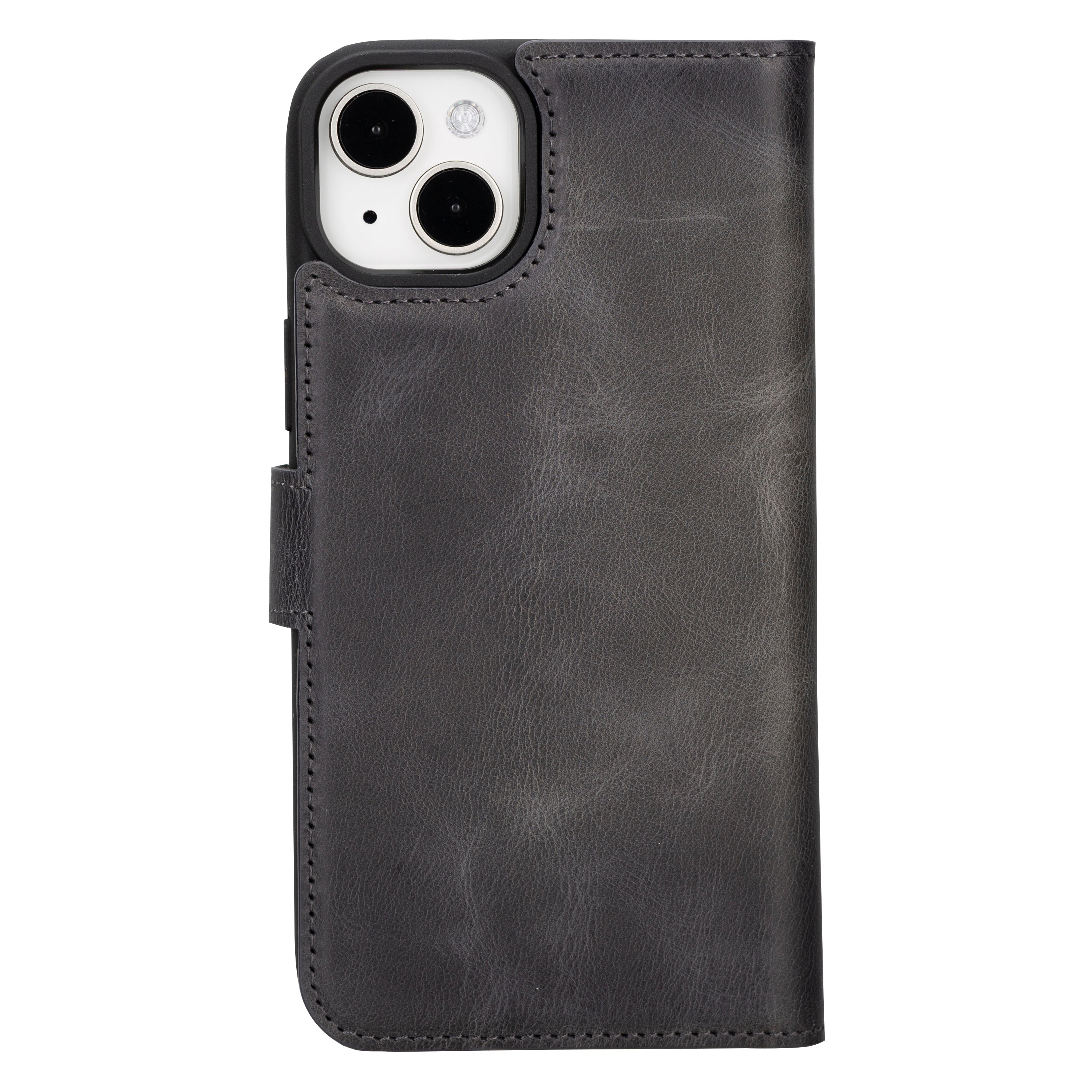 Magic iPhone 16 Detachable Genuine Leather Case