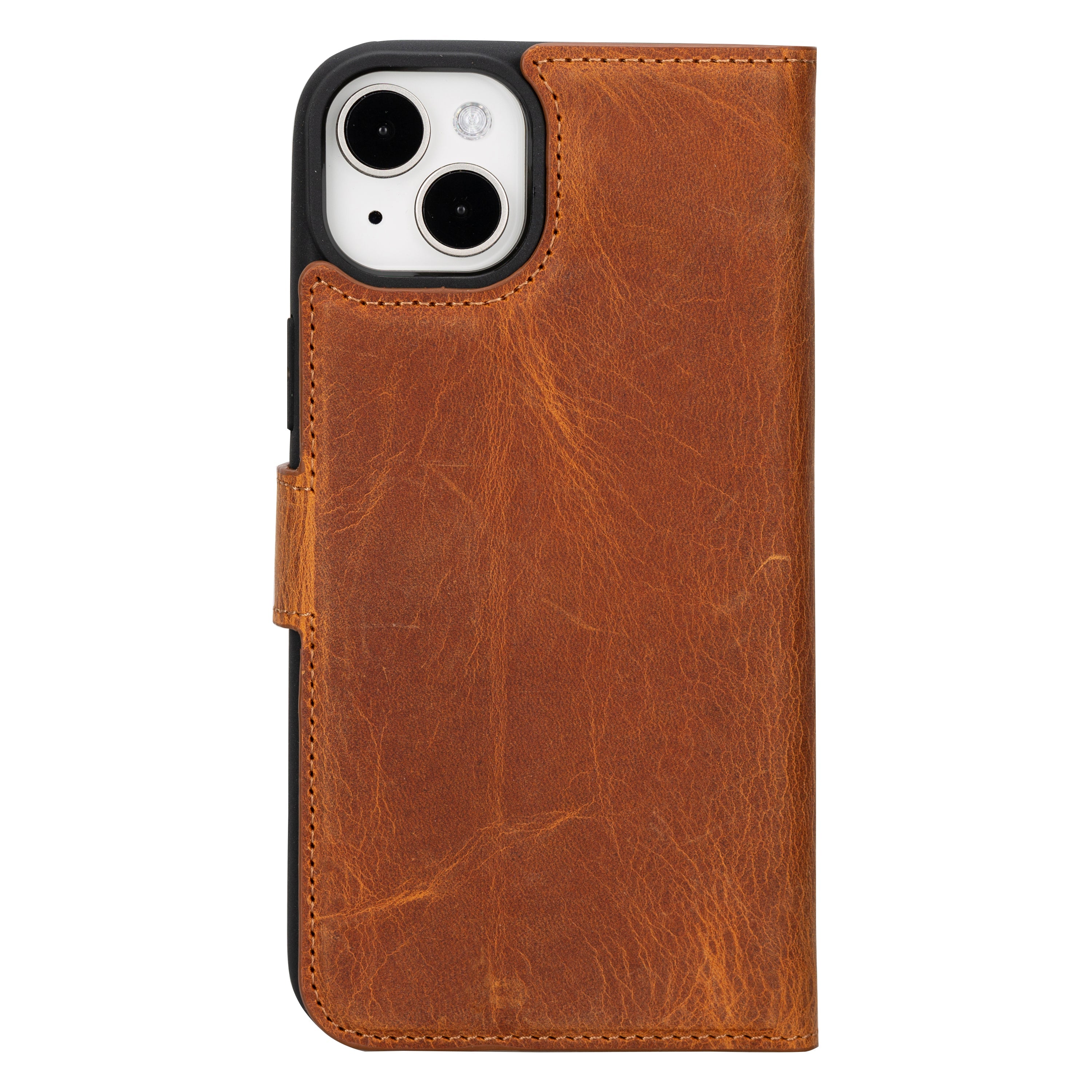 Magic iPhone 16 Detachable Genuine Leather Case