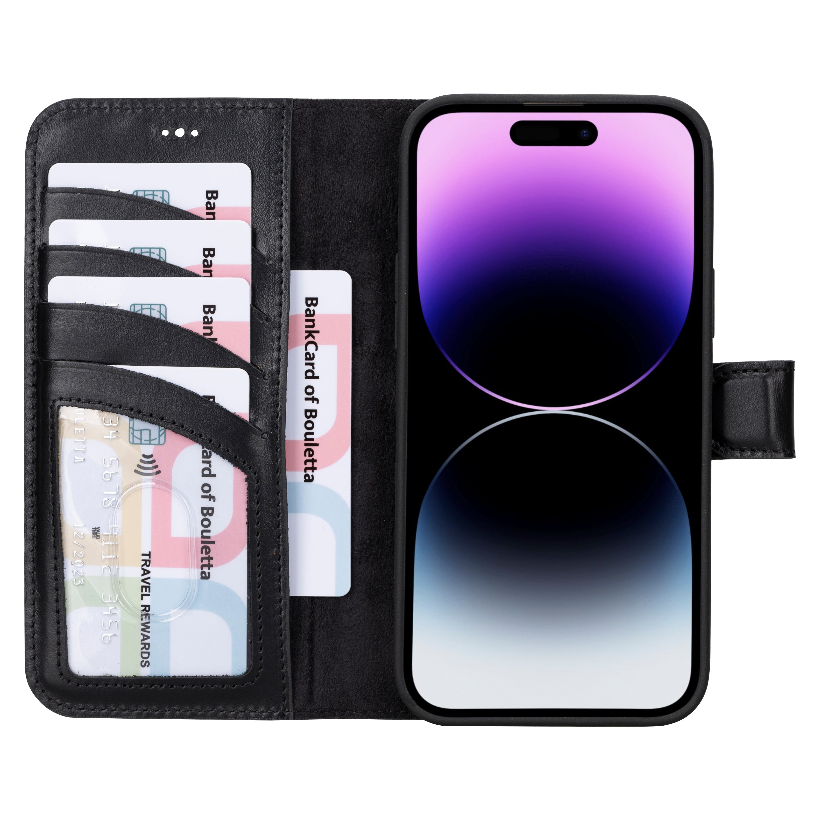 iPhone 16 Series Detachable Leather Drop Wallet Case