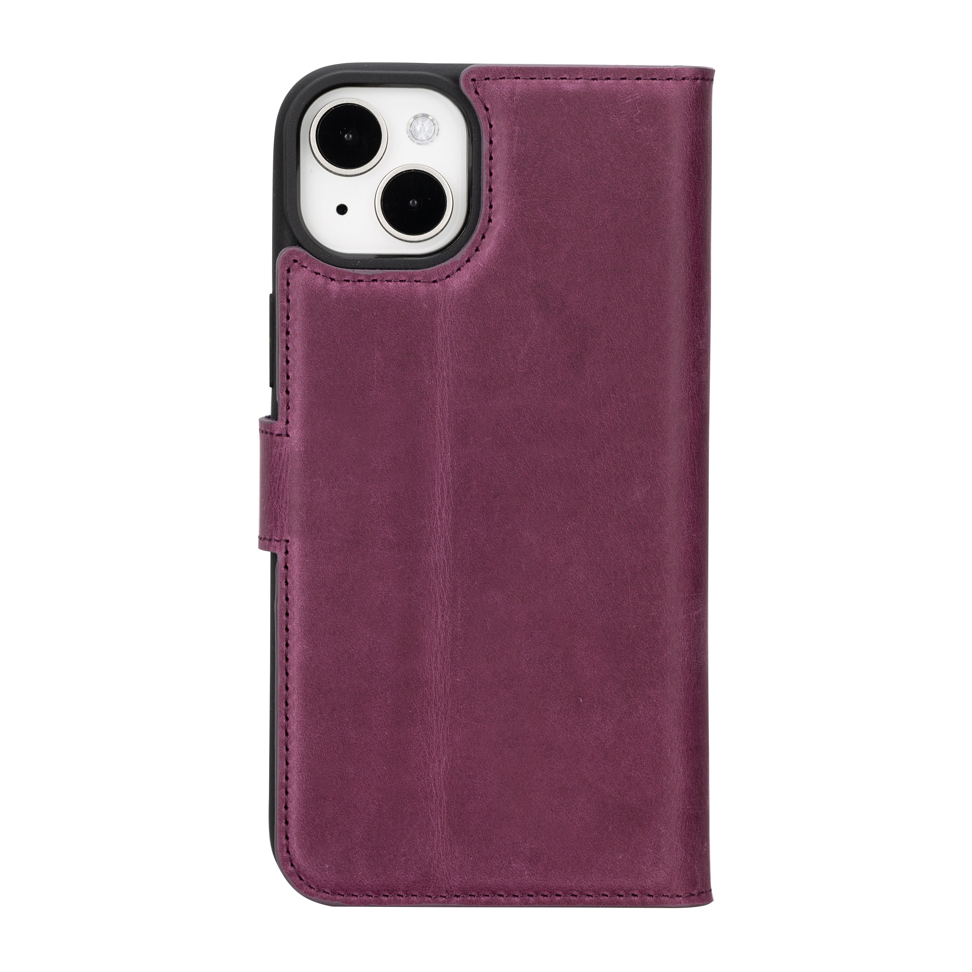 Magic iPhone 16 Detachable Genuine Leather Case