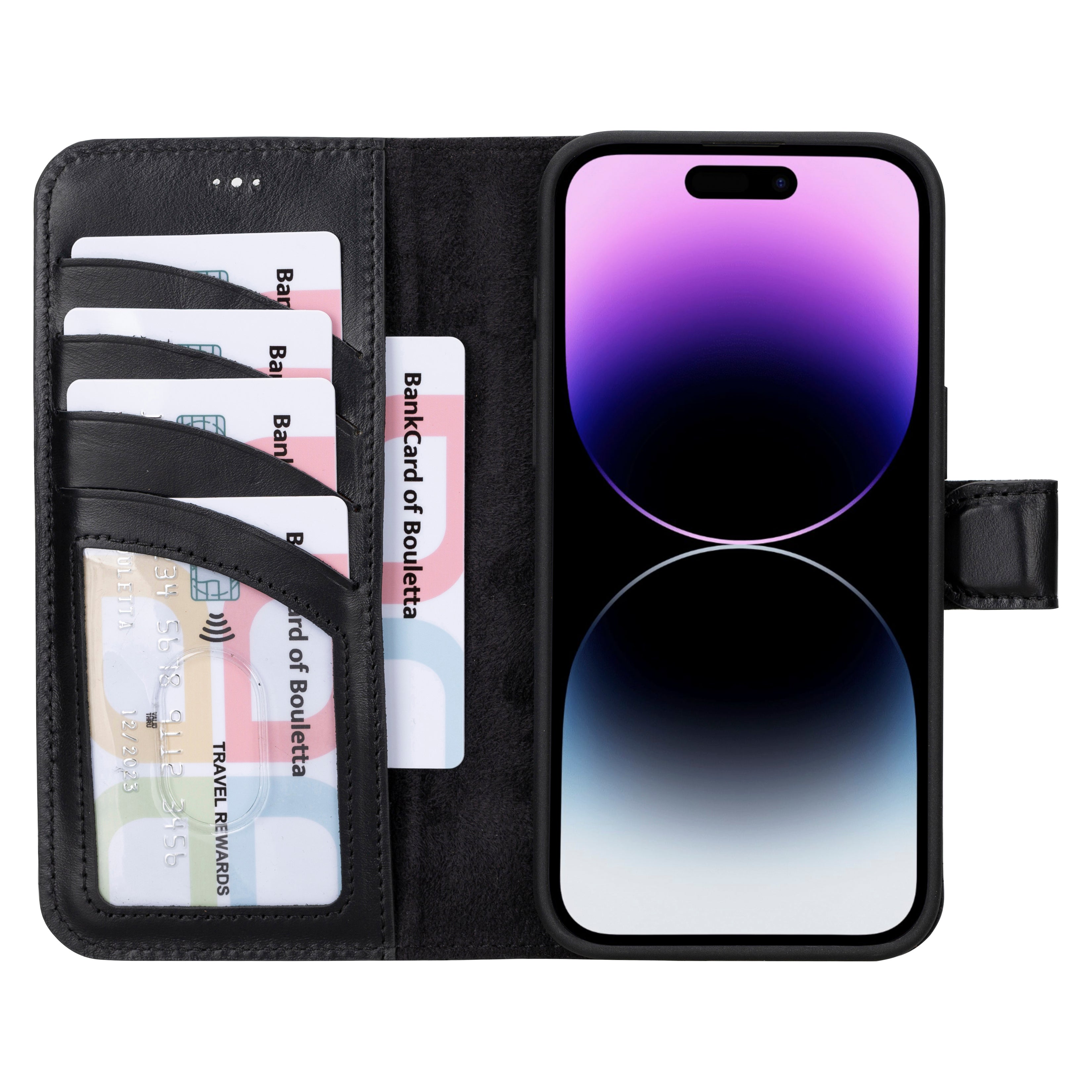 iPhone 16 Series Detachable Leather Drop Wallet Case