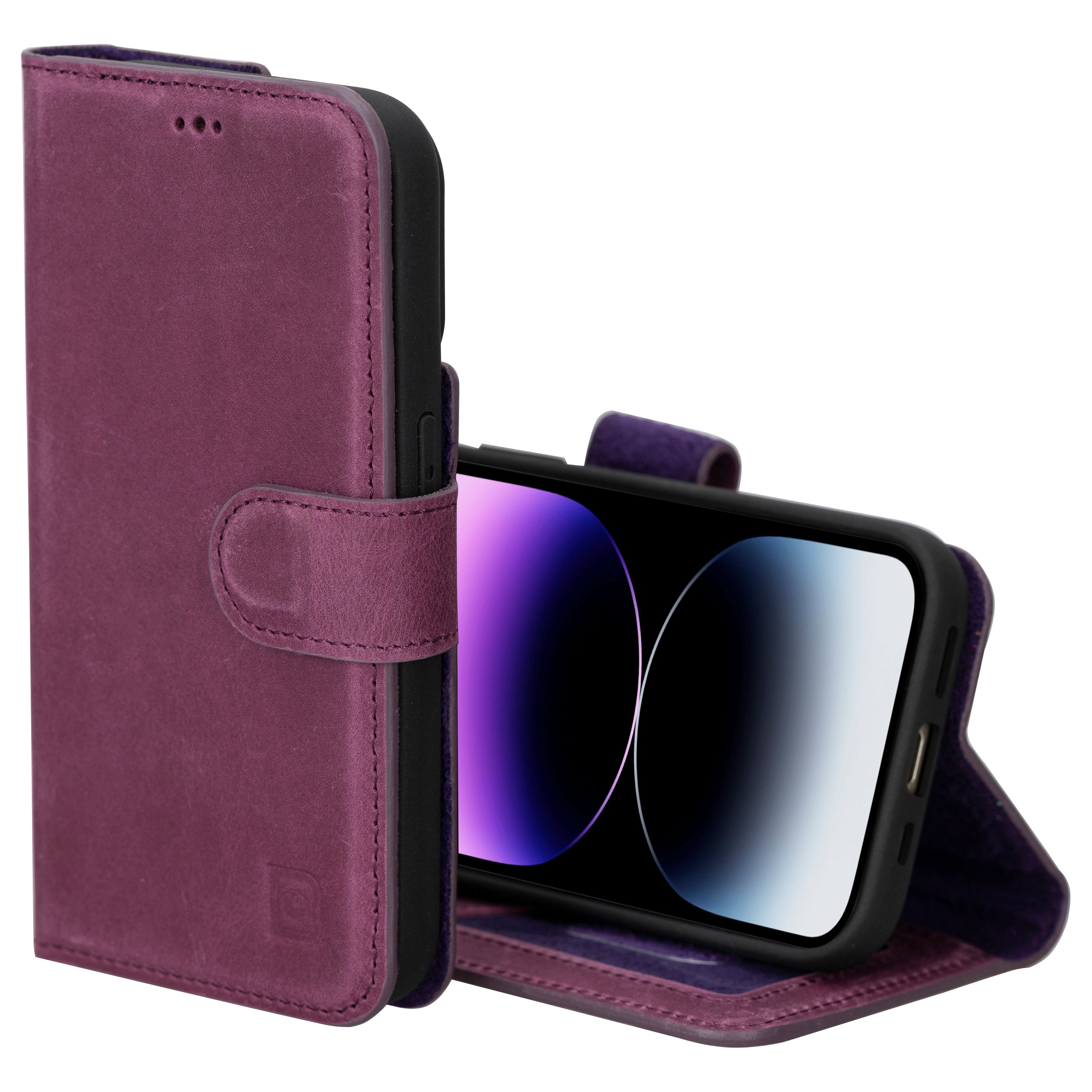 iPhone 16 Series Detachable Leather Drop Wallet Case