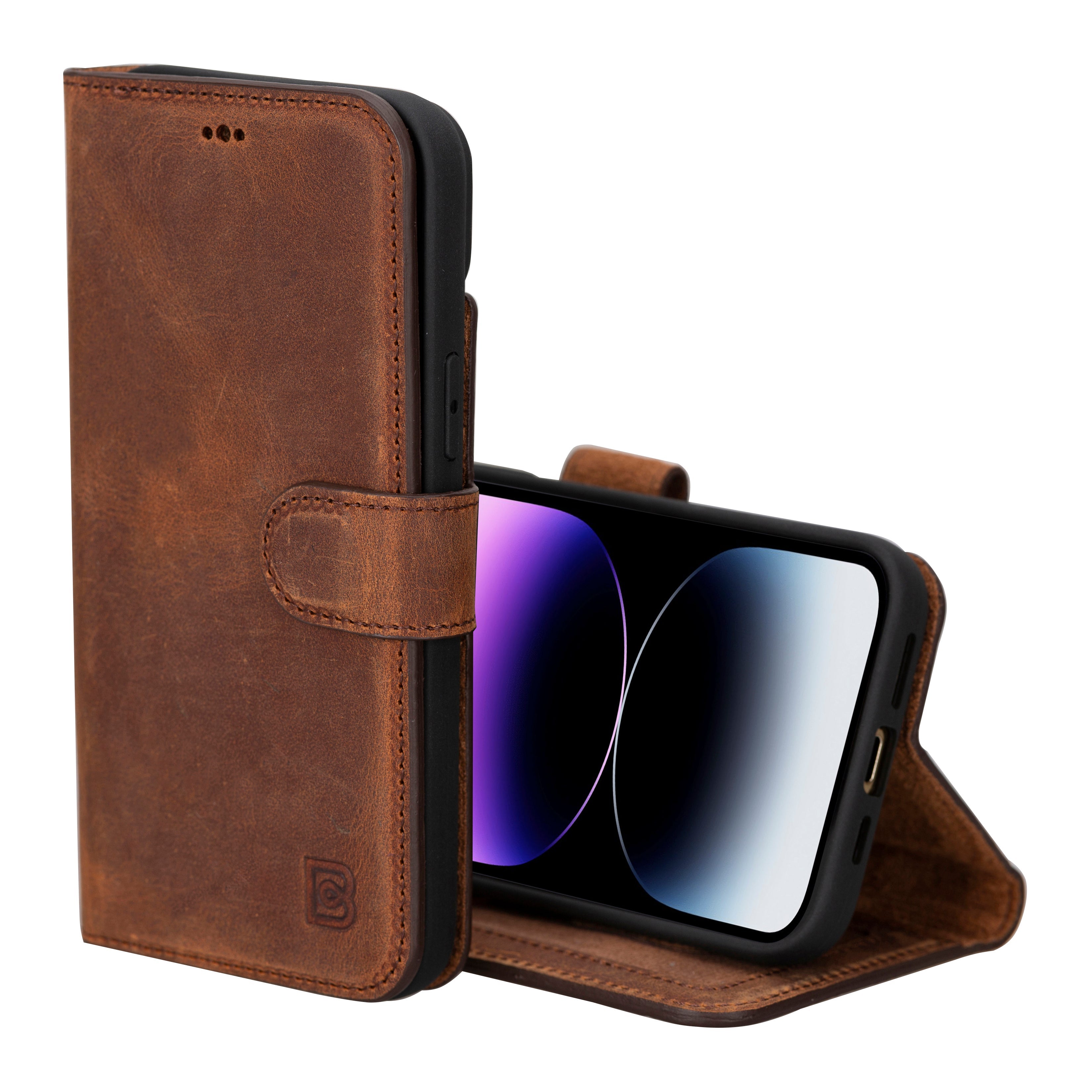 iPhone 16 Series Detachable Leather Drop Wallet Case