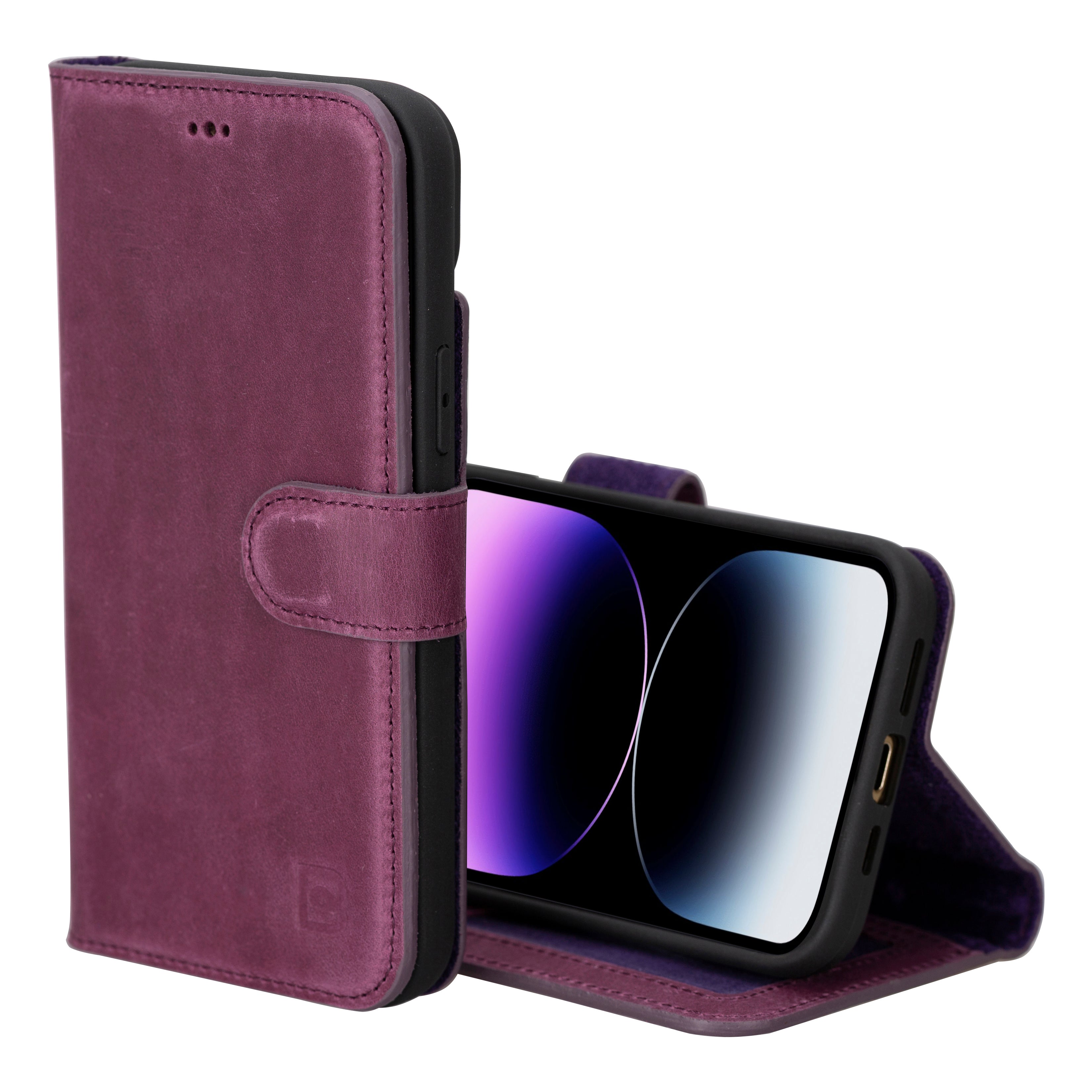 iPhone 16 Series Detachable Leather Drop Wallet Case