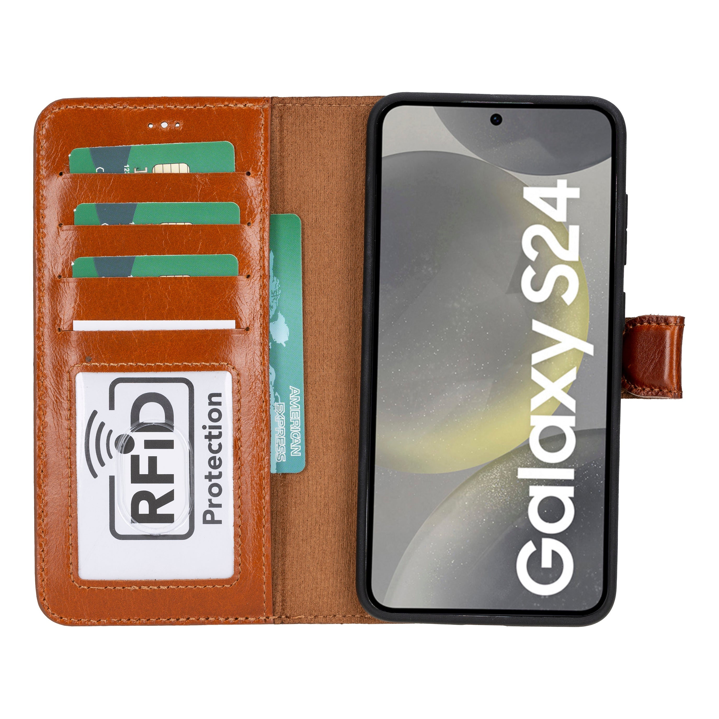 Samsung Galaxy S24 Series Leather Wallet Cases RFID - MW