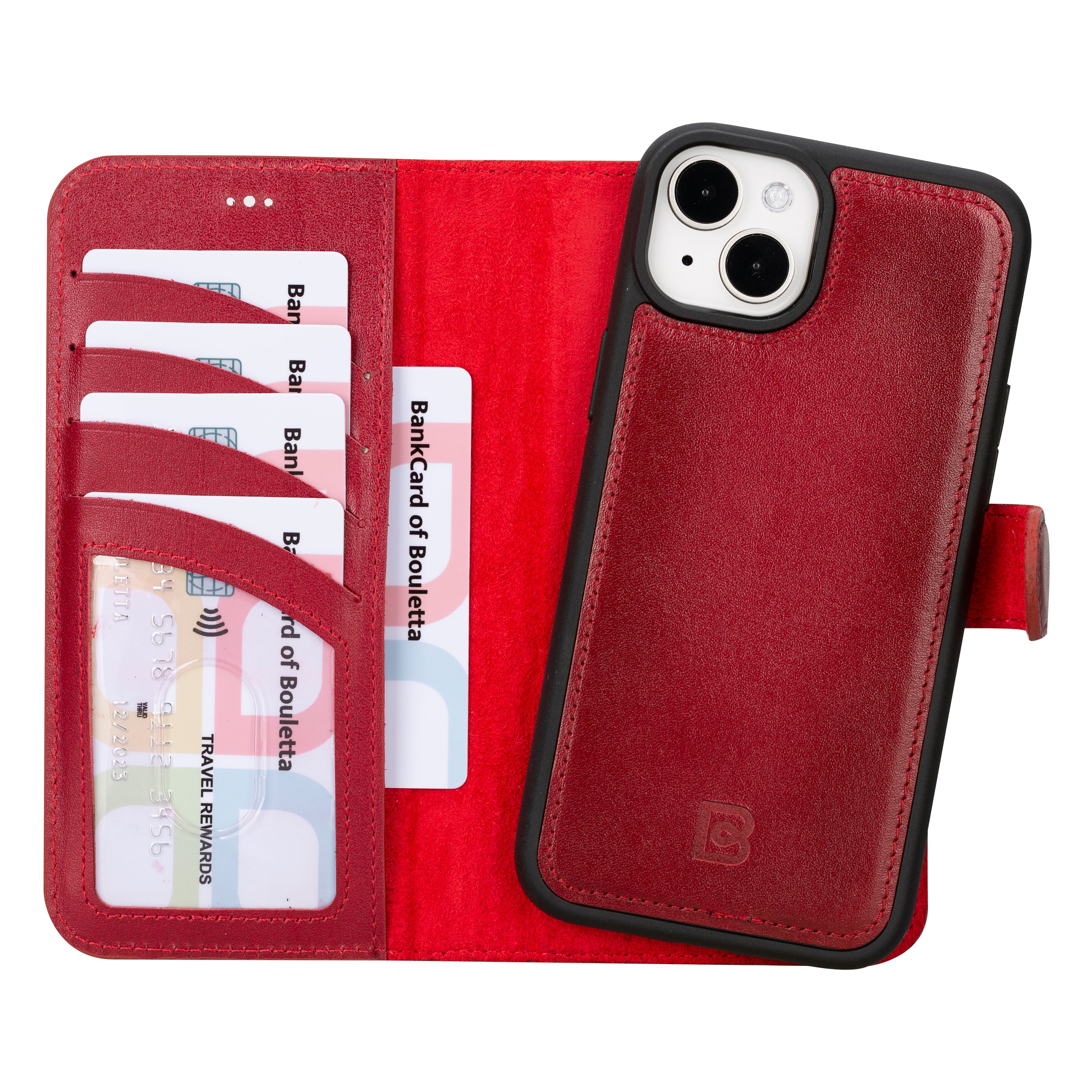 iPhone 16 Series Detachable Leather Drop Wallet Case