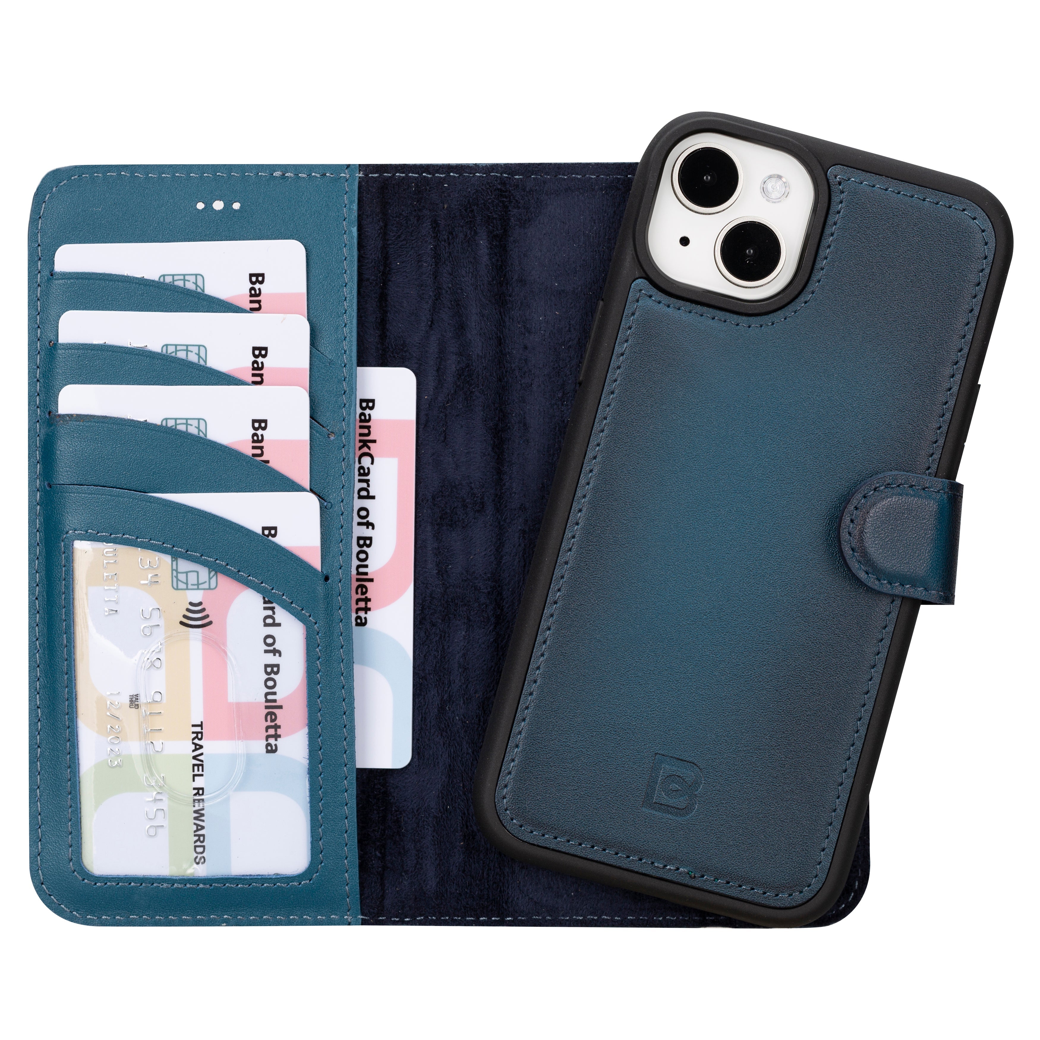 Magic iPhone 16 Plus Detachable Genuine Leather Case