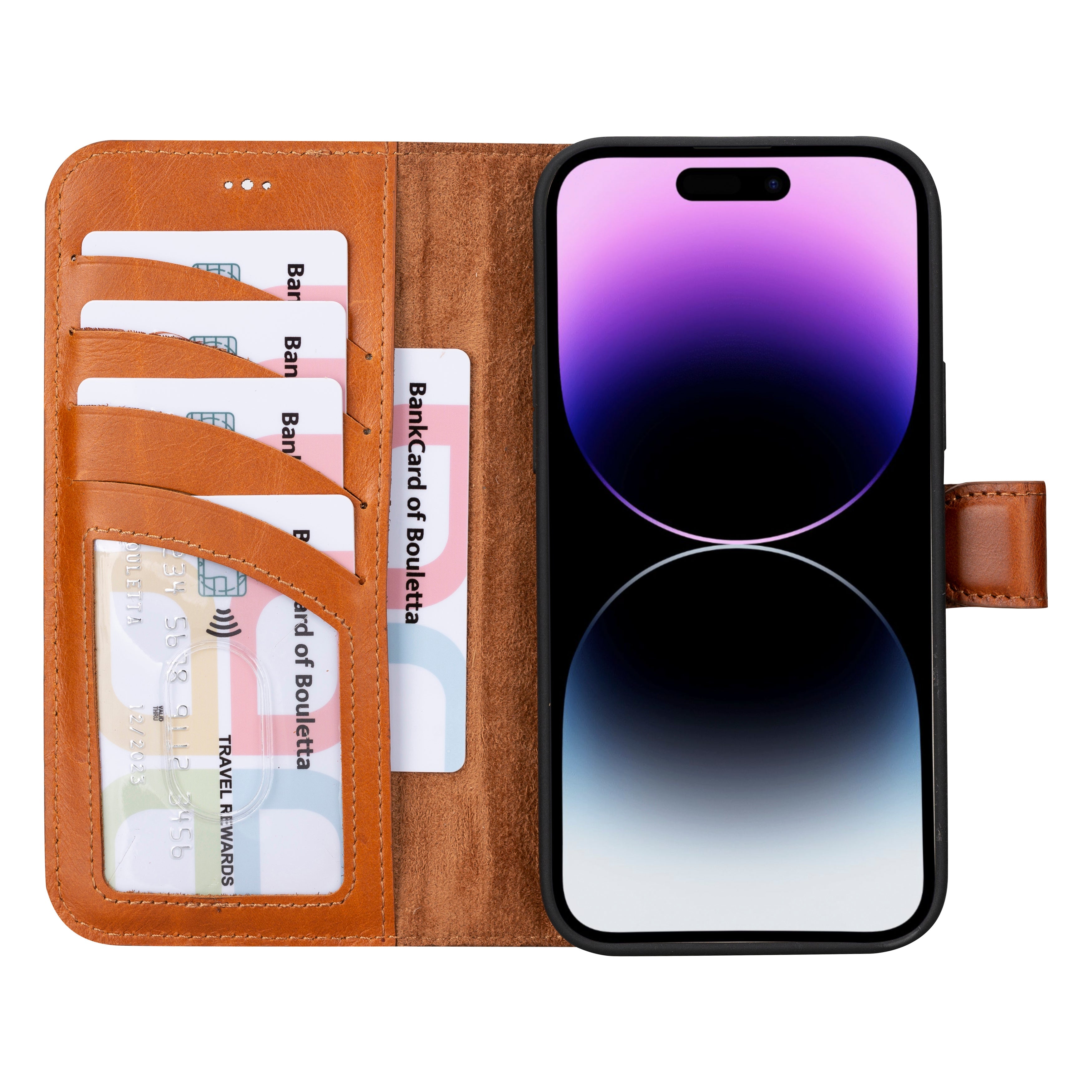 iPhone 16 Series Detachable Leather Drop Wallet Case