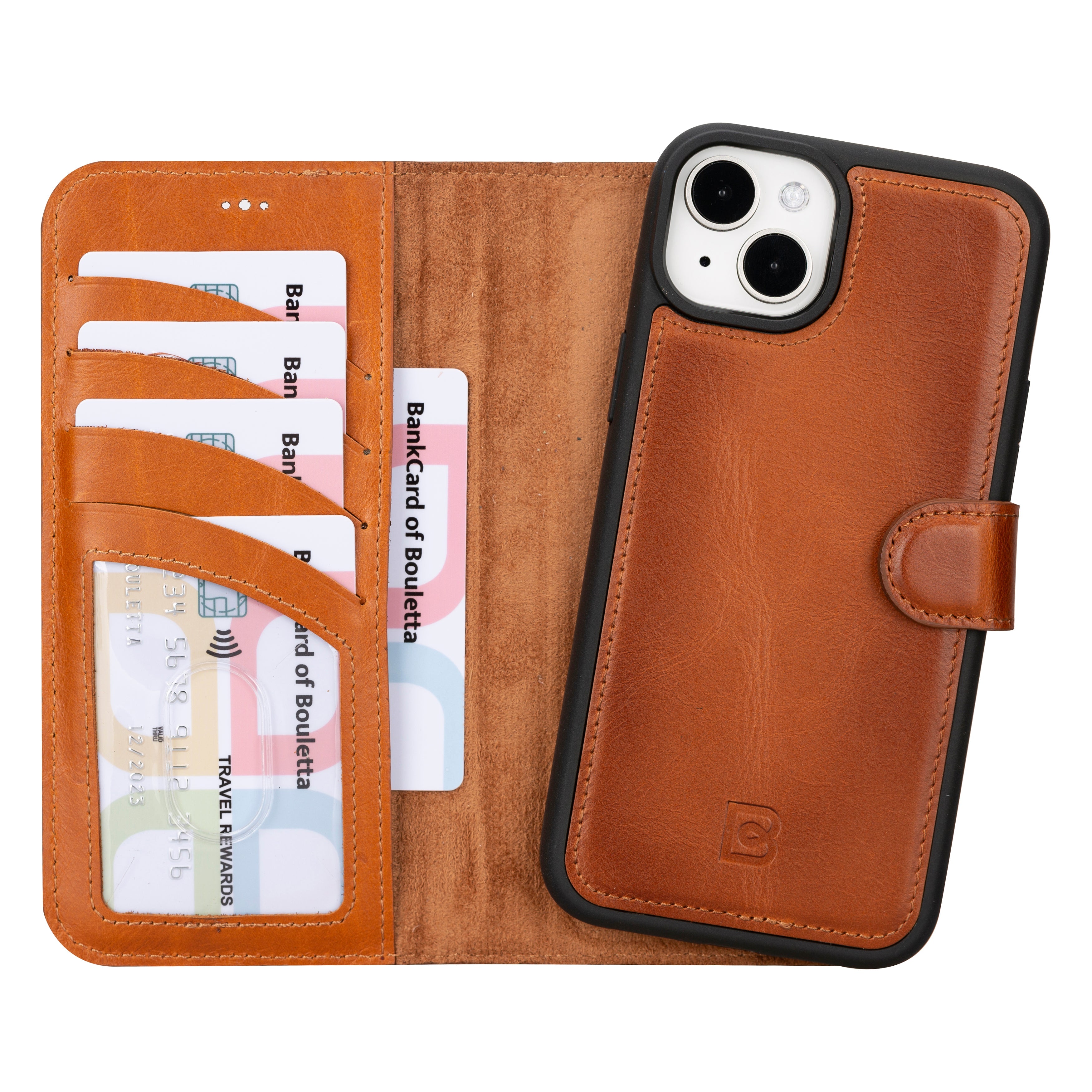 iPhone 16 Series Detachable Leather Drop Wallet Case