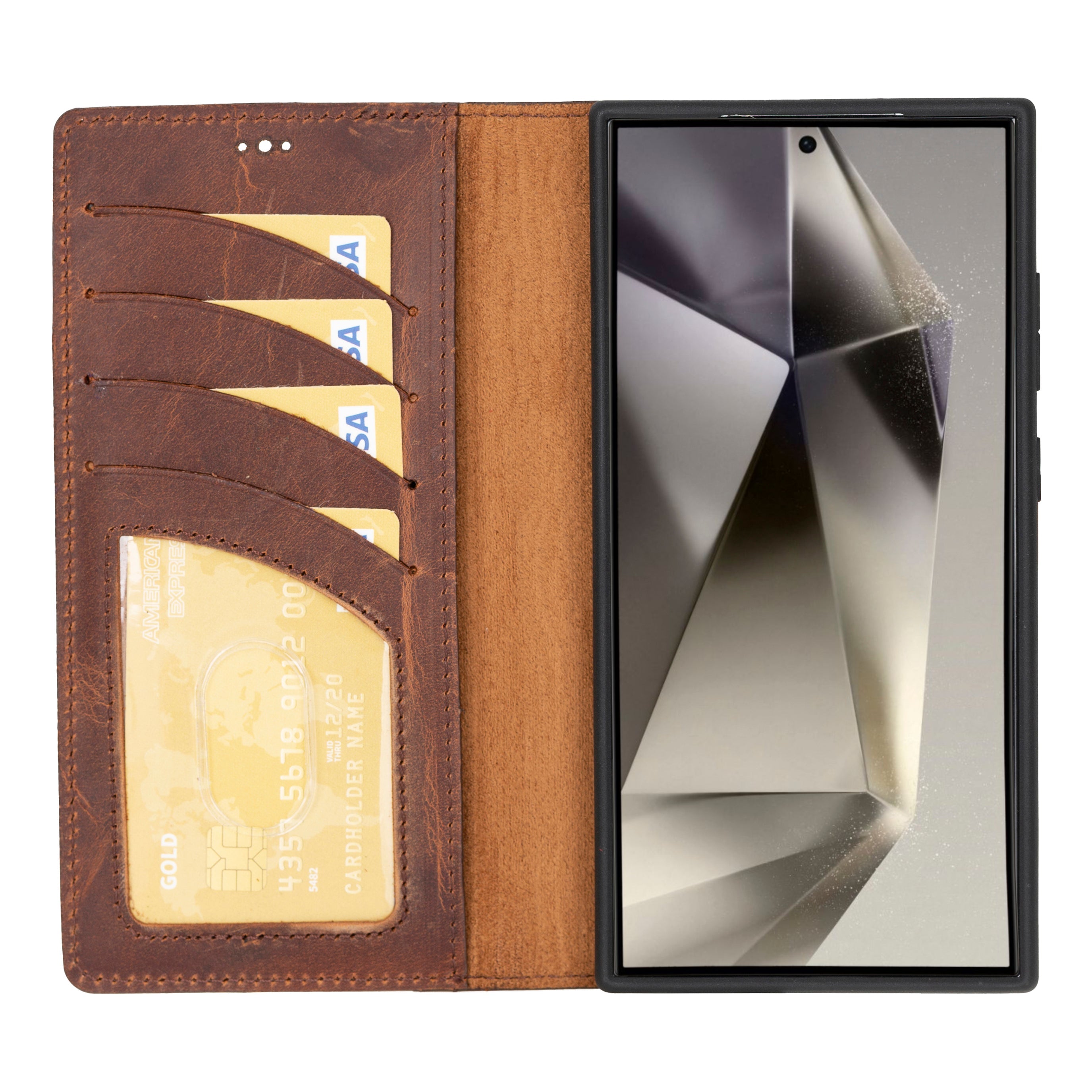 Leather Samsung Galaxy S24 Series Wallet Cases