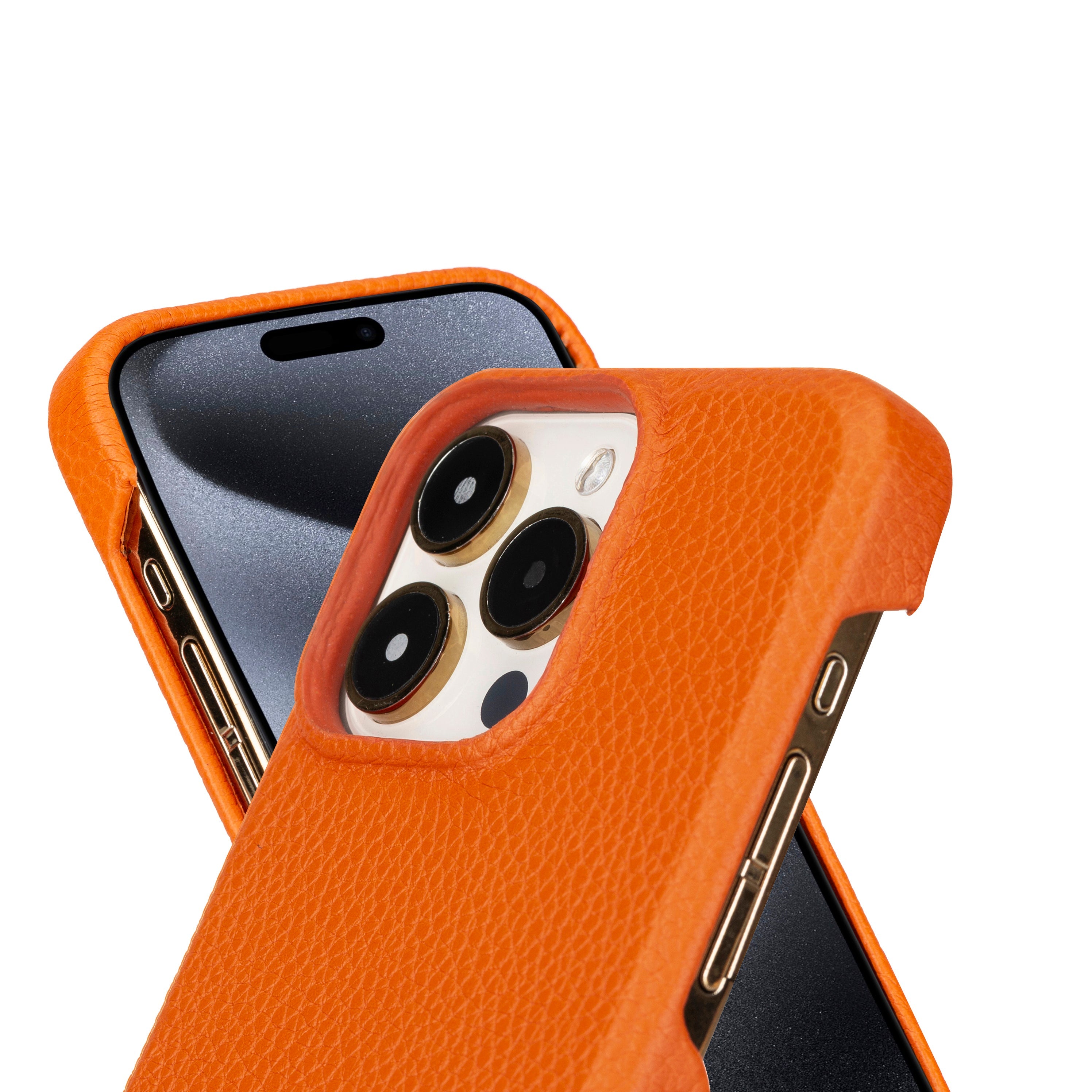 Apple iPhone 15 Series Full Leather Coating Back Cover