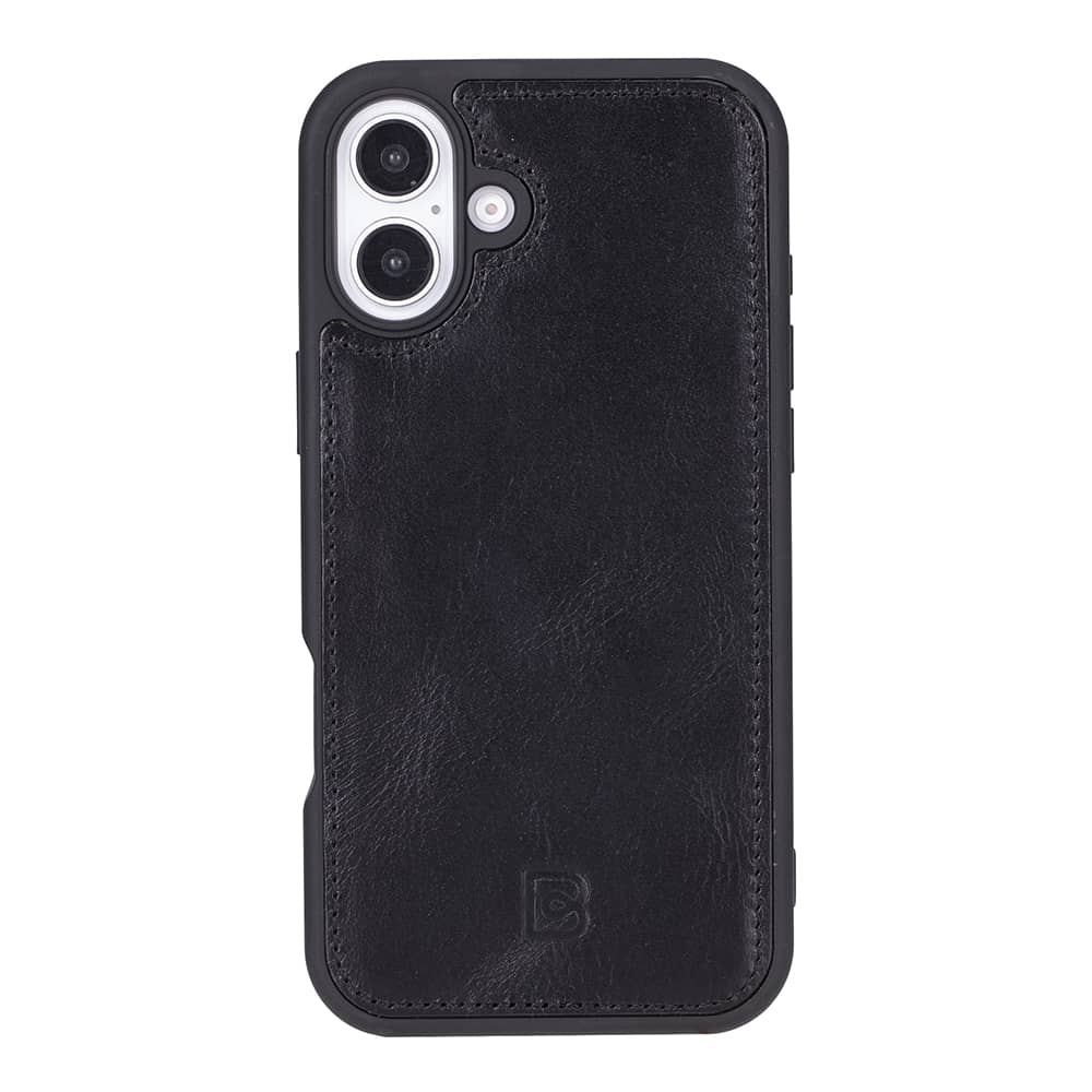 Leather iPhone 16 Plus Detachable Wallet Case