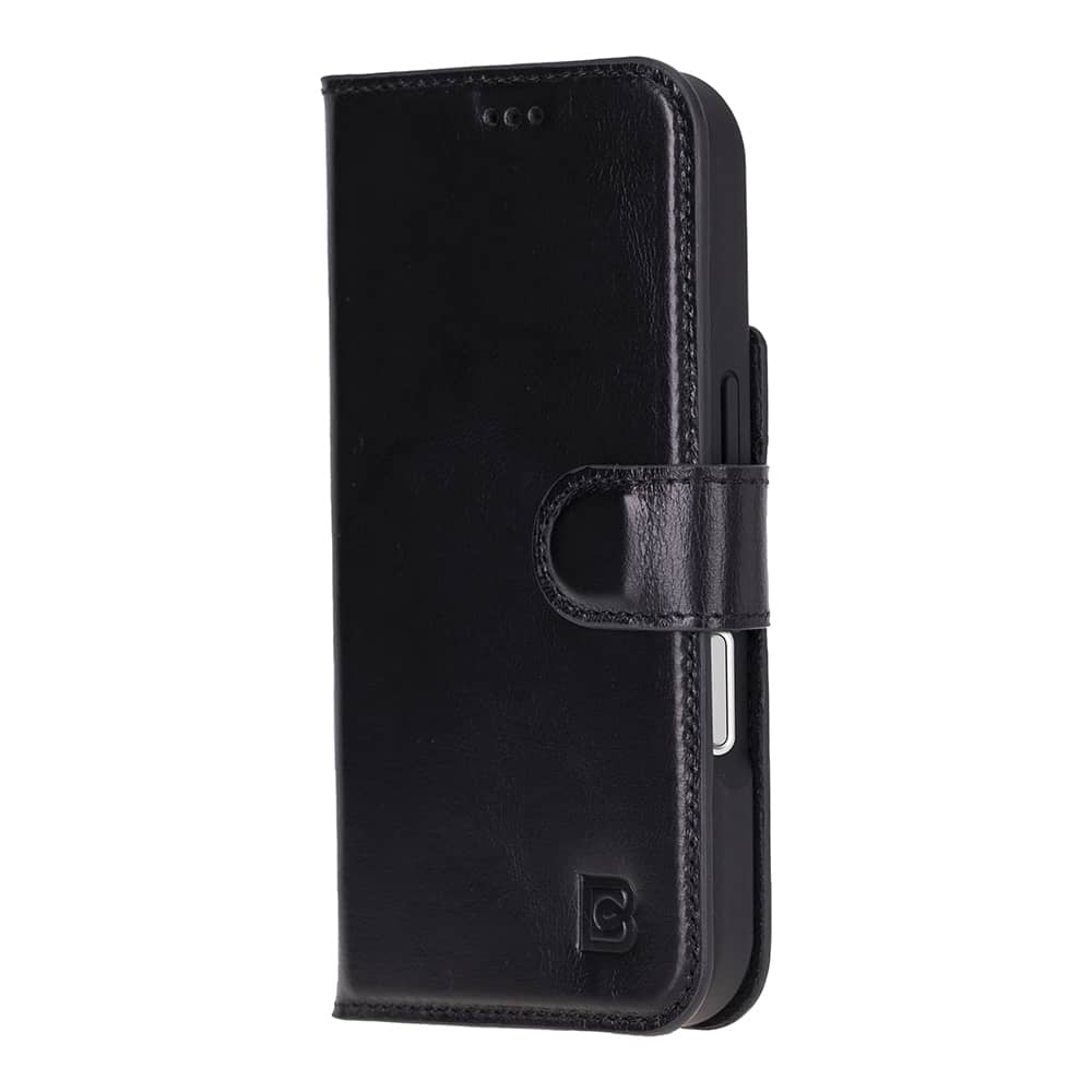 Leather iPhone 16 Plus Detachable Wallet Case