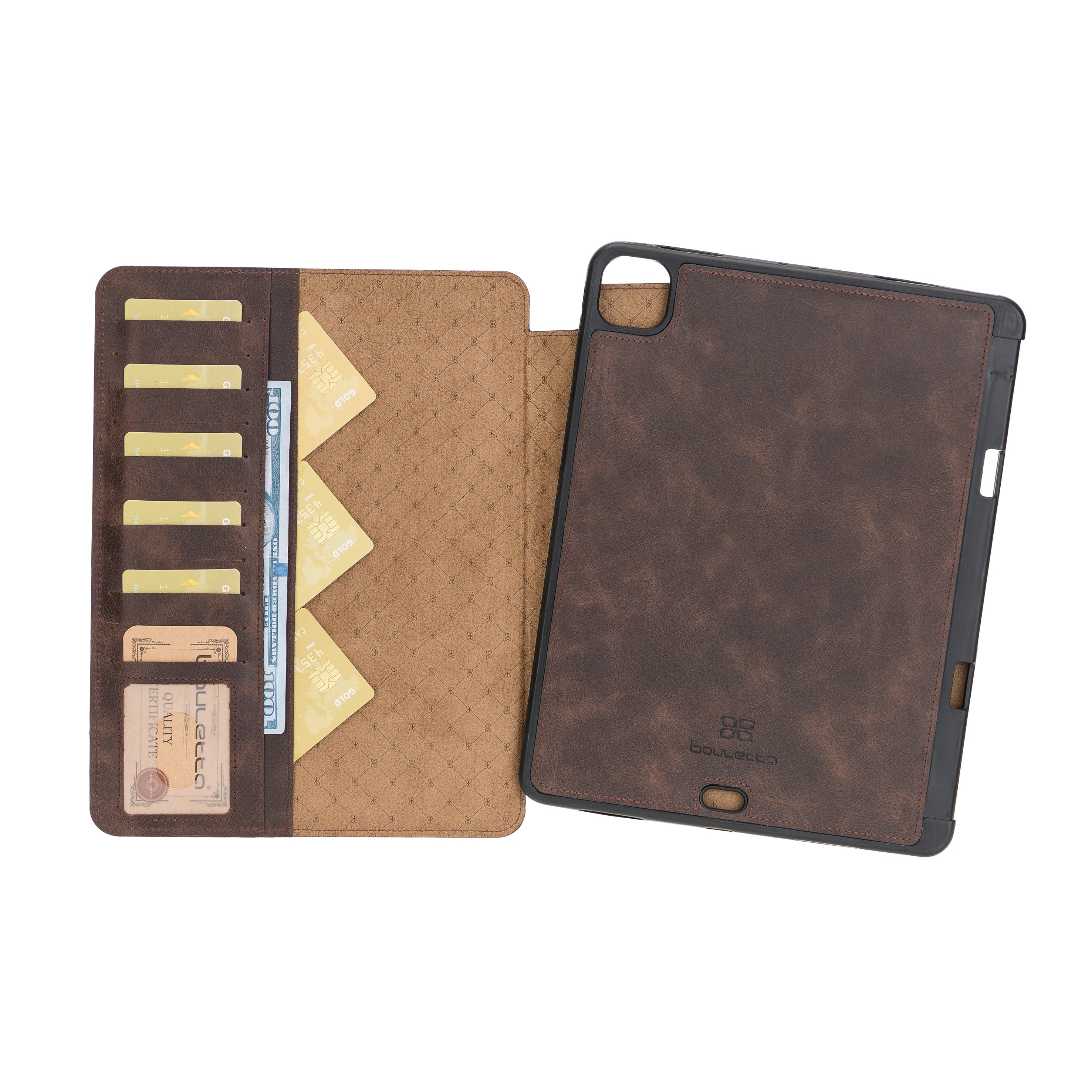 Eto iPad Pro 11" (M4-2024) Leather Wallet Case