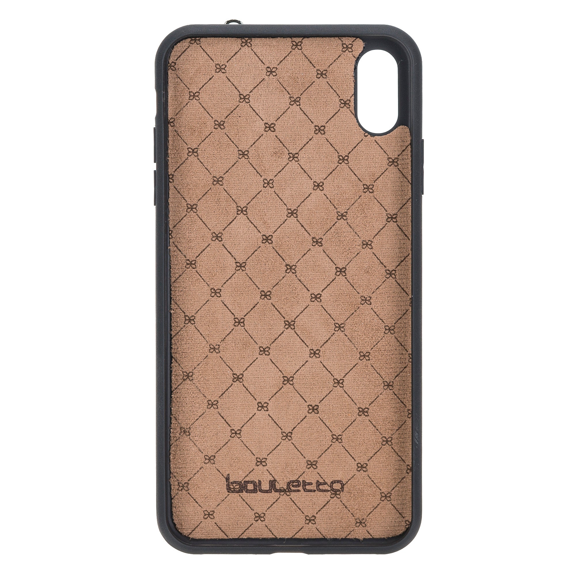 Flexible Leather Back Cover with Hand Strap for iPhone X Series