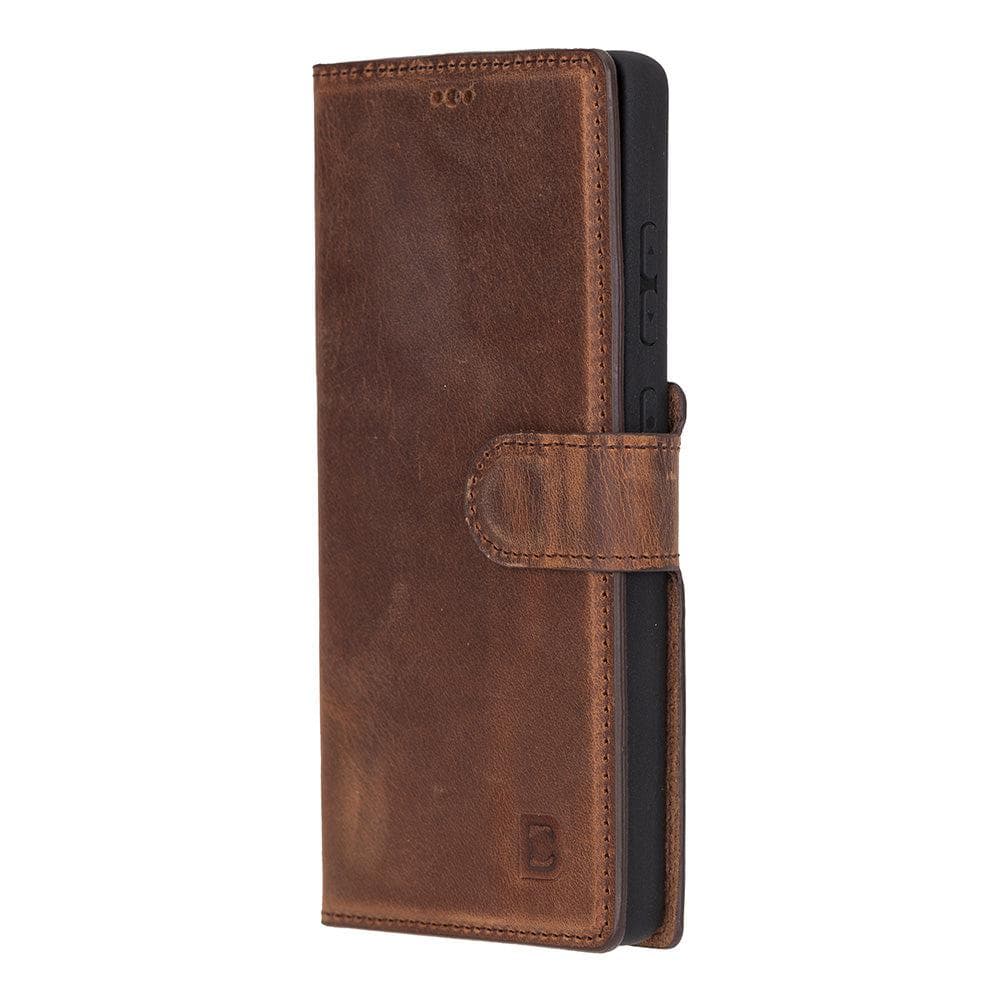 Luxury Handmade Genuine Leather Phone Case for Samsung Galaxy S25 Ultra – Magnetic & Detachable, Unisex