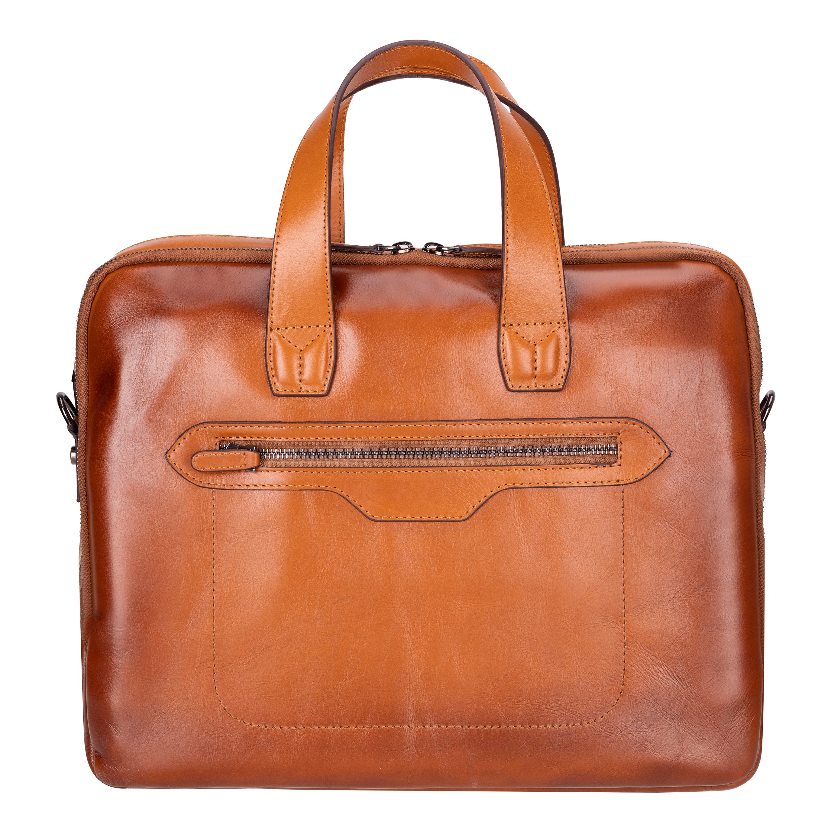 Thasos Leather Business Briefcase / Laptop Case 16"