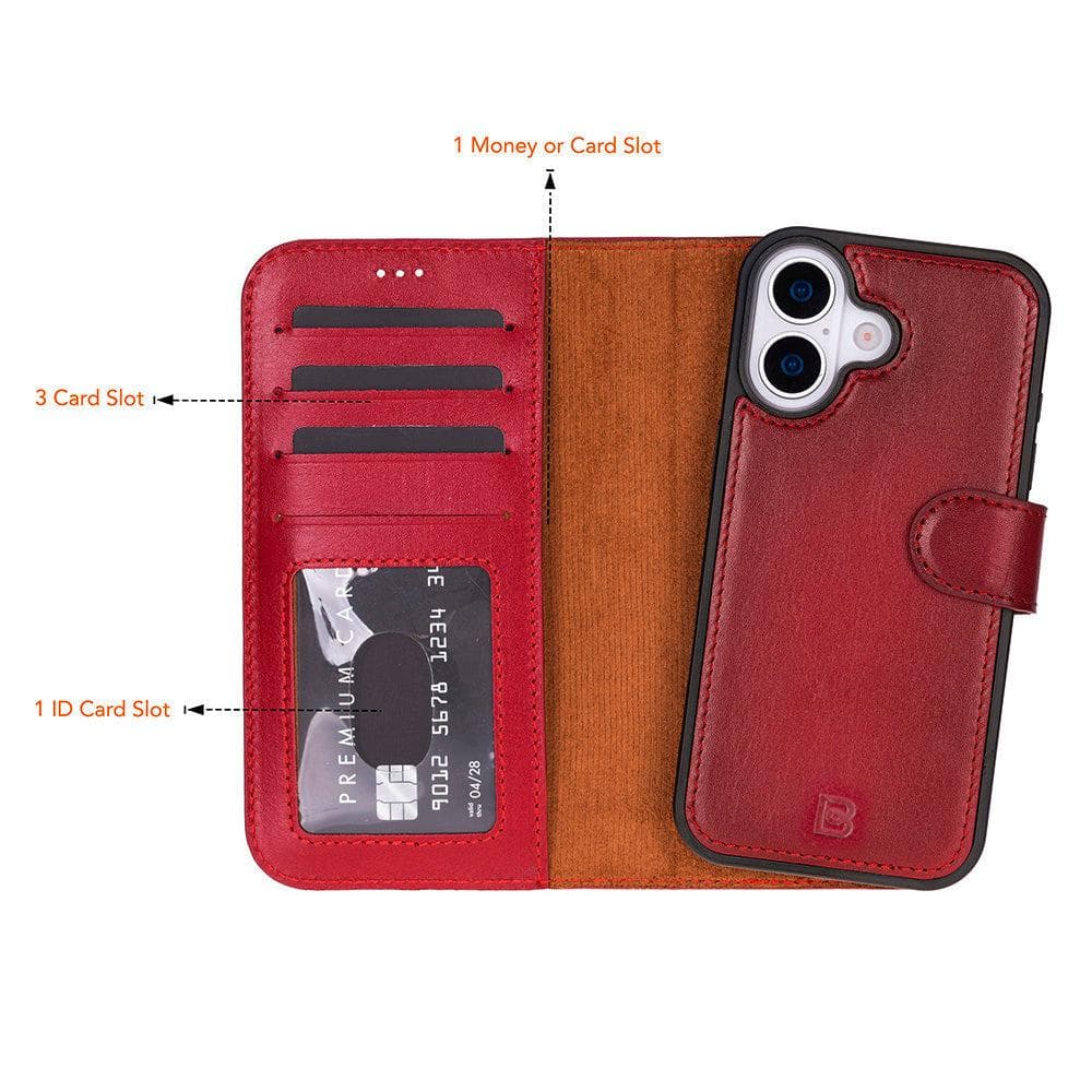Magic iPhone 17 Detachable Leather Wallet Case