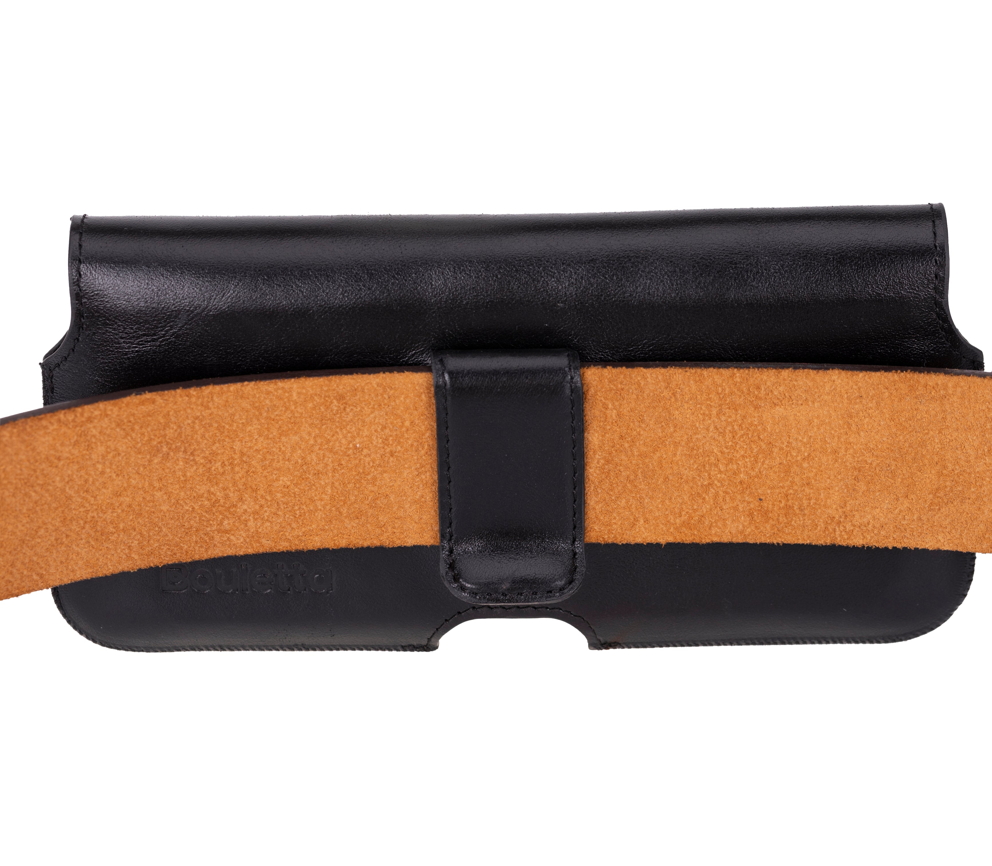 Aslant Leather Belt Phone Case Up to 6.9"