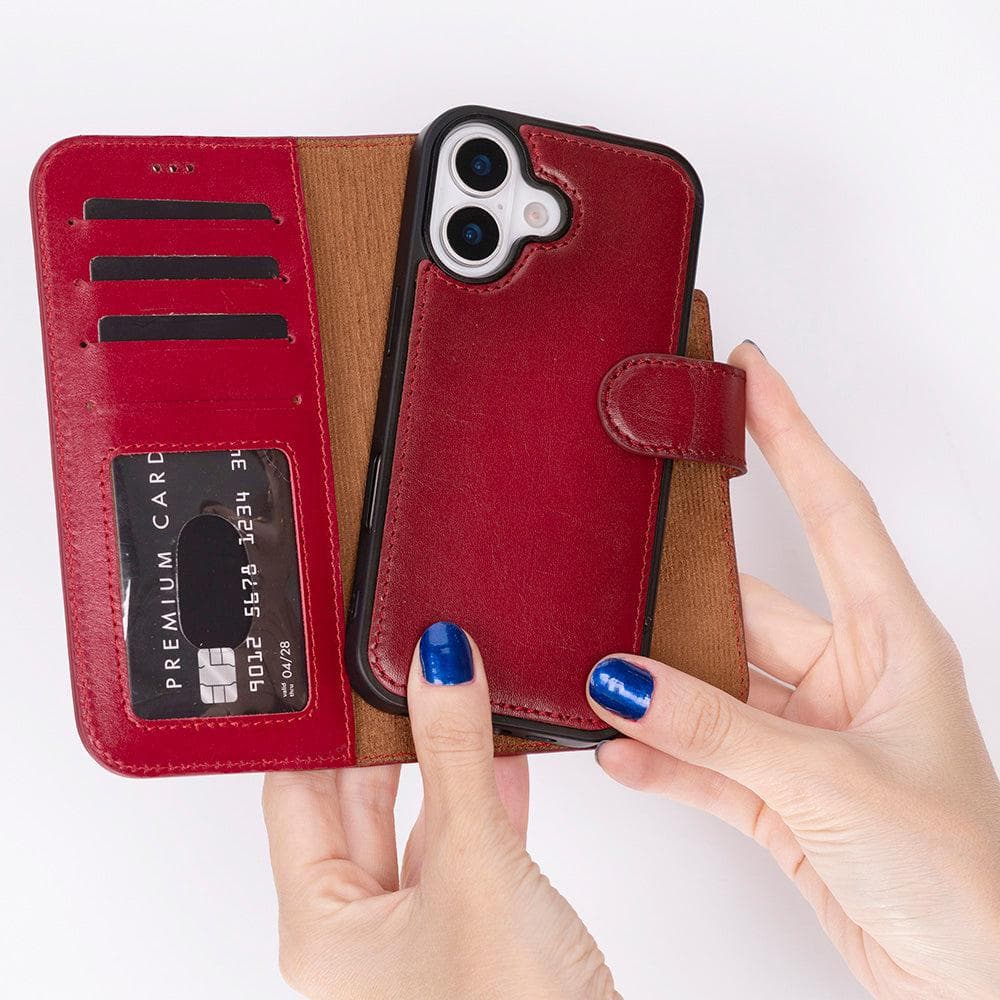 Magic iPhone 17 Detachable Leather Wallet Case