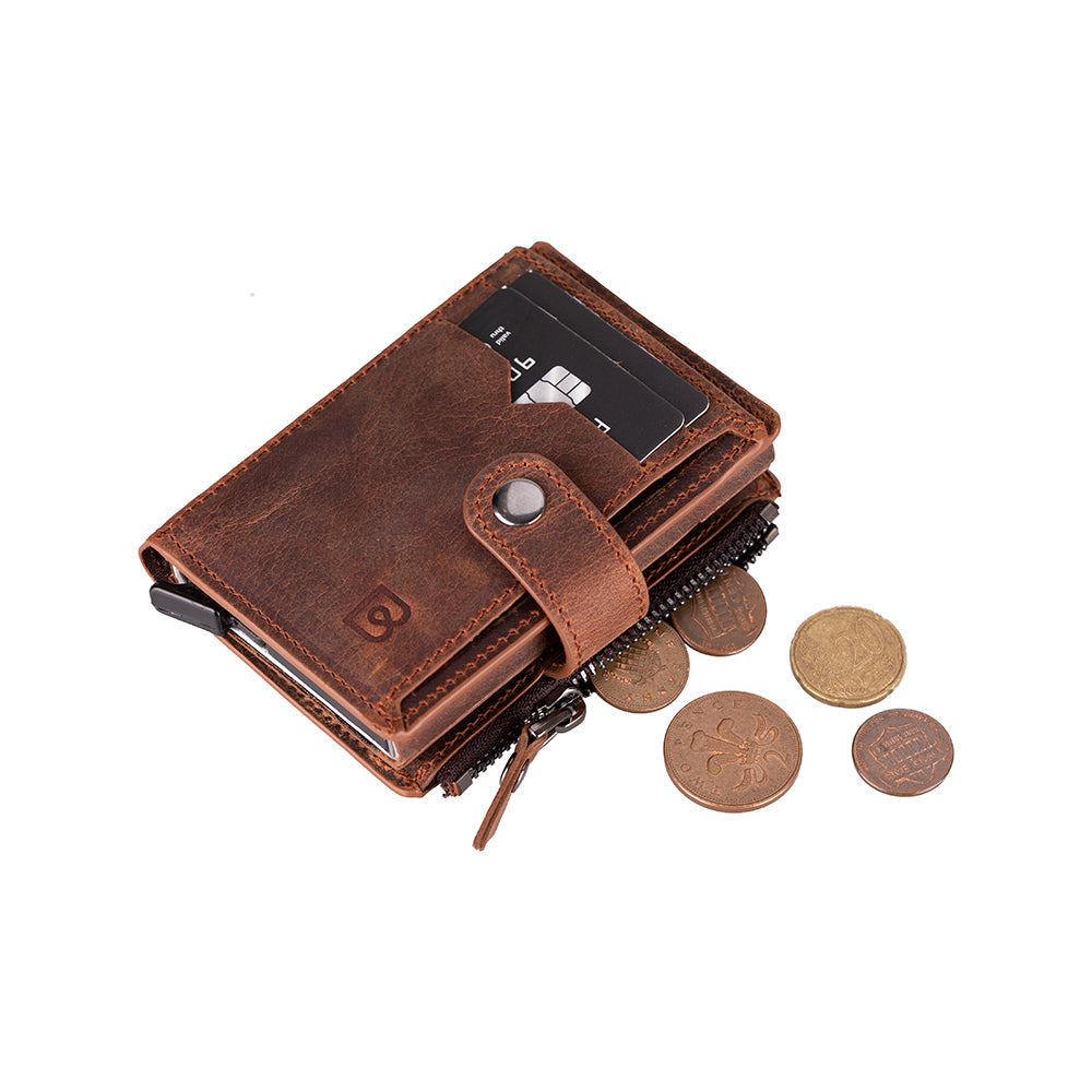 Lumora Leather Pop-up Card Holder