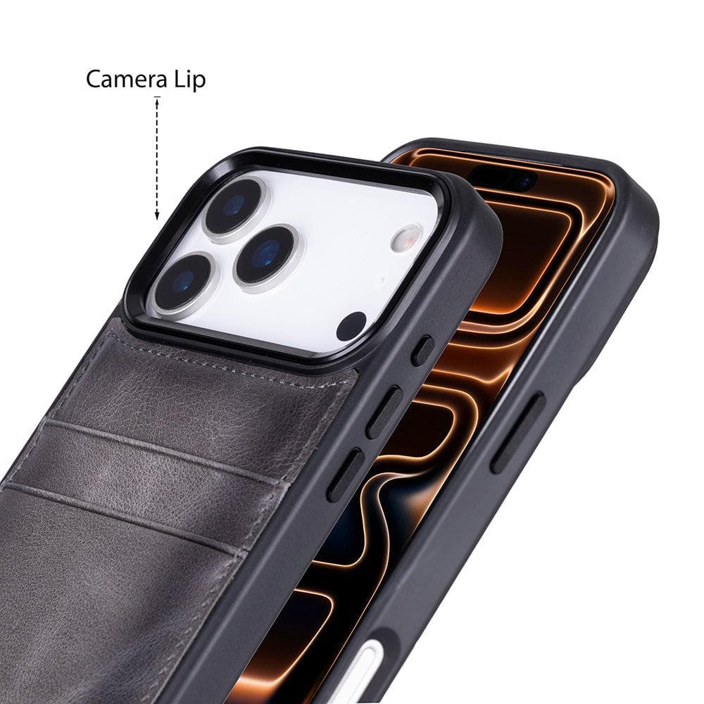 Flex Cover Leather iPhone 17 Pro Case with Card Holder