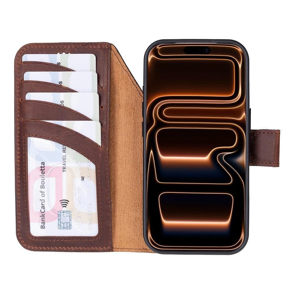Magic iPhone 17 Pro Detachable Leather Wallet Case