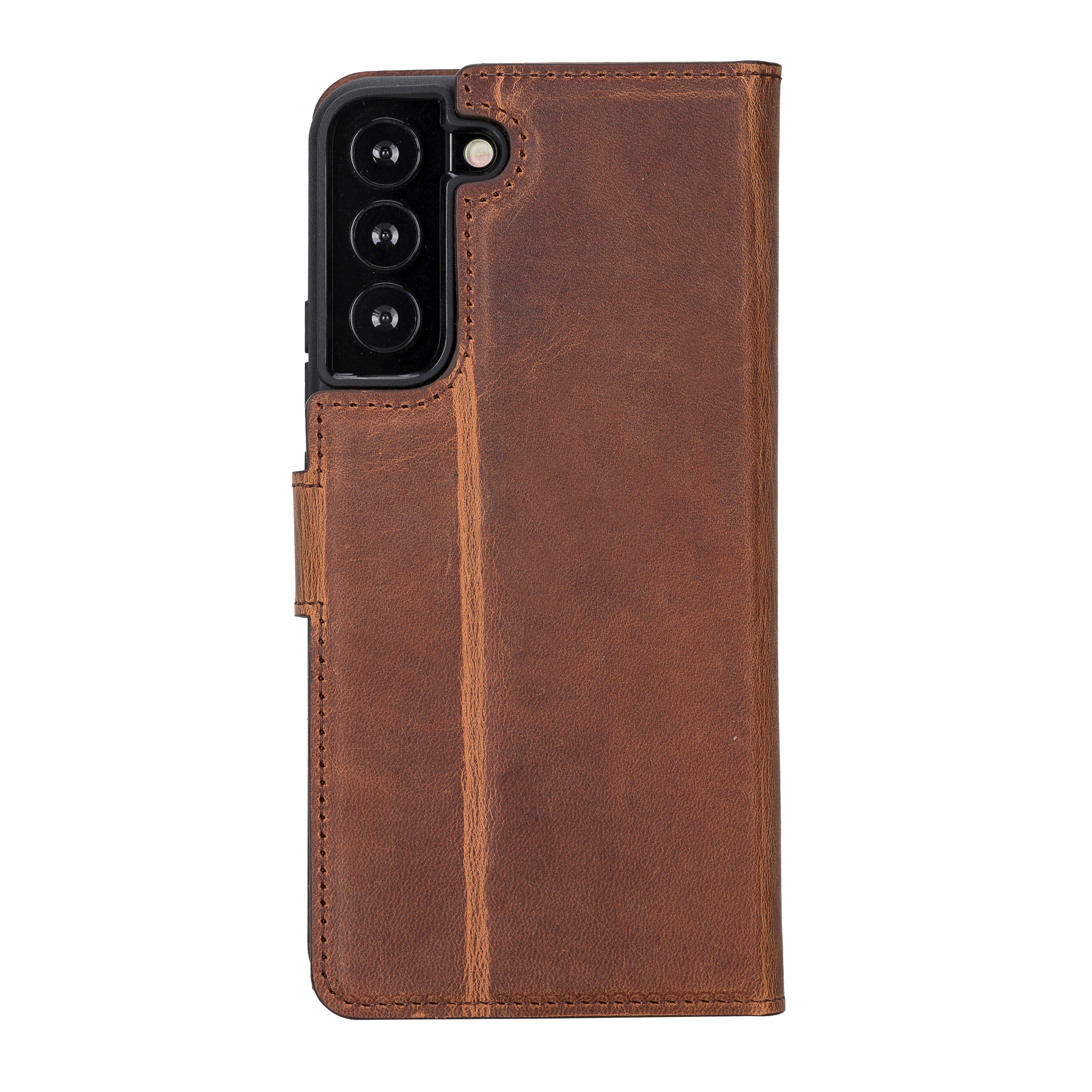 Samsung S23 Series Detachble Leather Magic Wallet Case - S23 Ultra / ANTIC BROWN