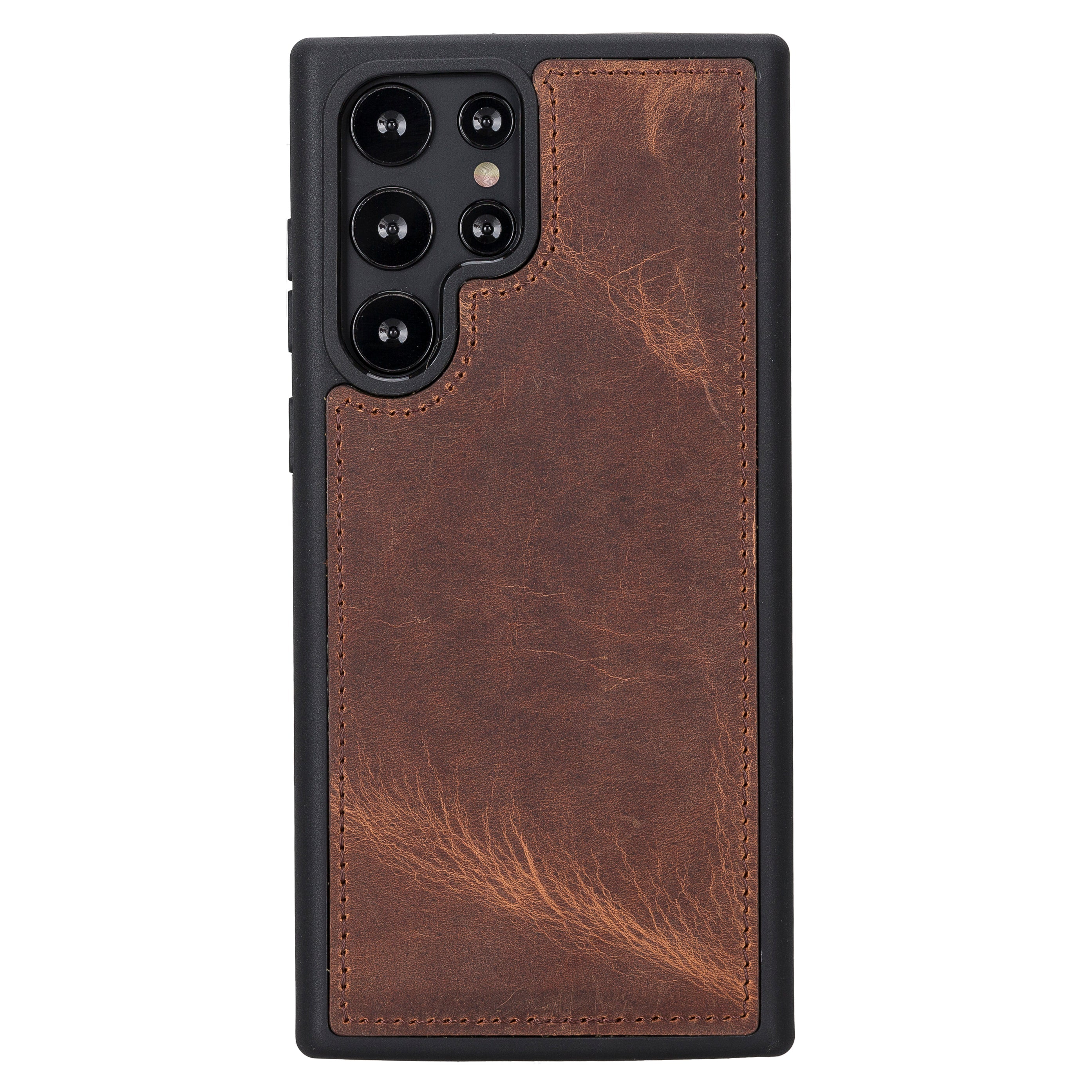 Samsung S23 Series Detachble Leather Magic Wallet Case - S23 Ultra / ANTIC BROWN