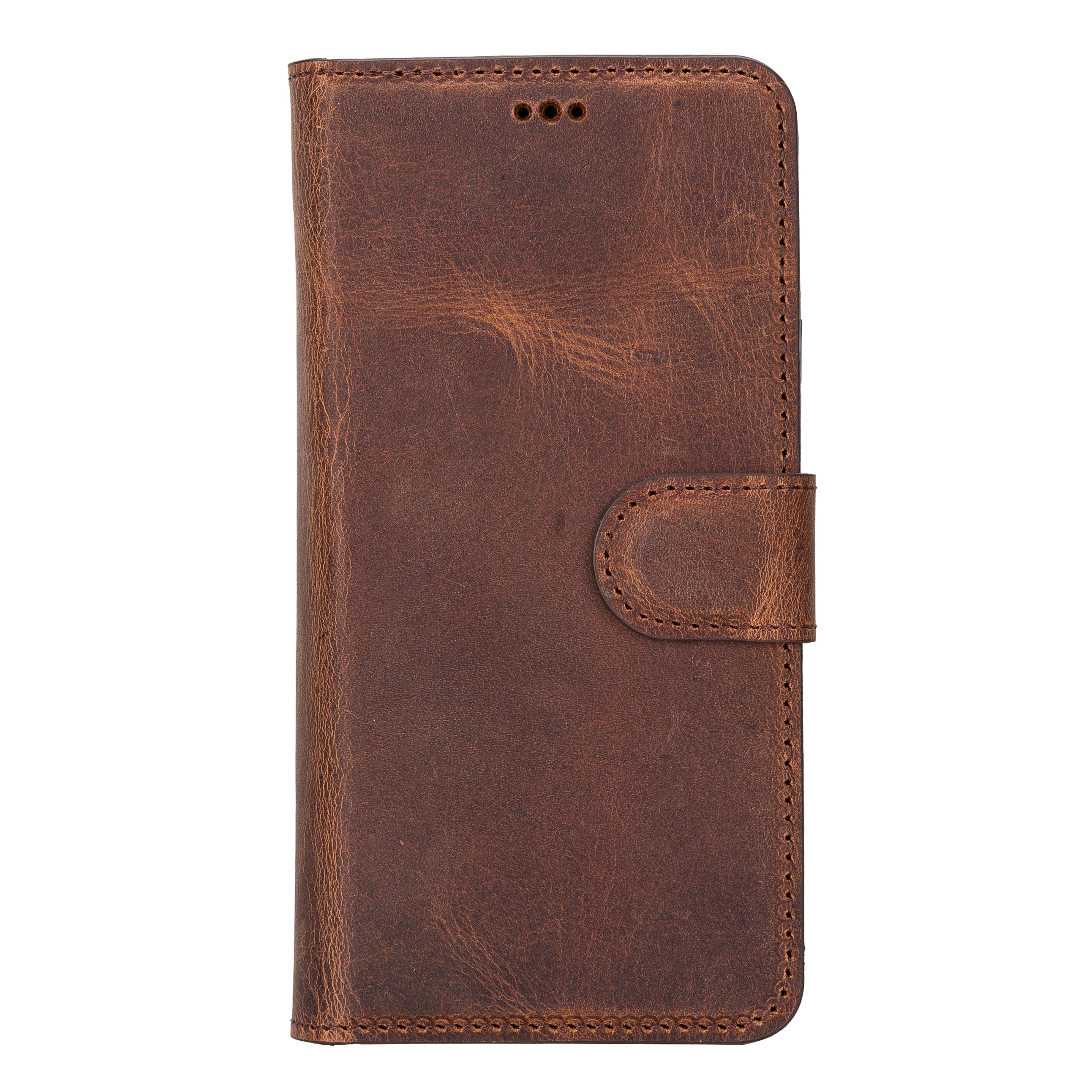 Samsung S23 Series Detachble Leather Magic Wallet Case - S23 Ultra / ANTIC BROWN