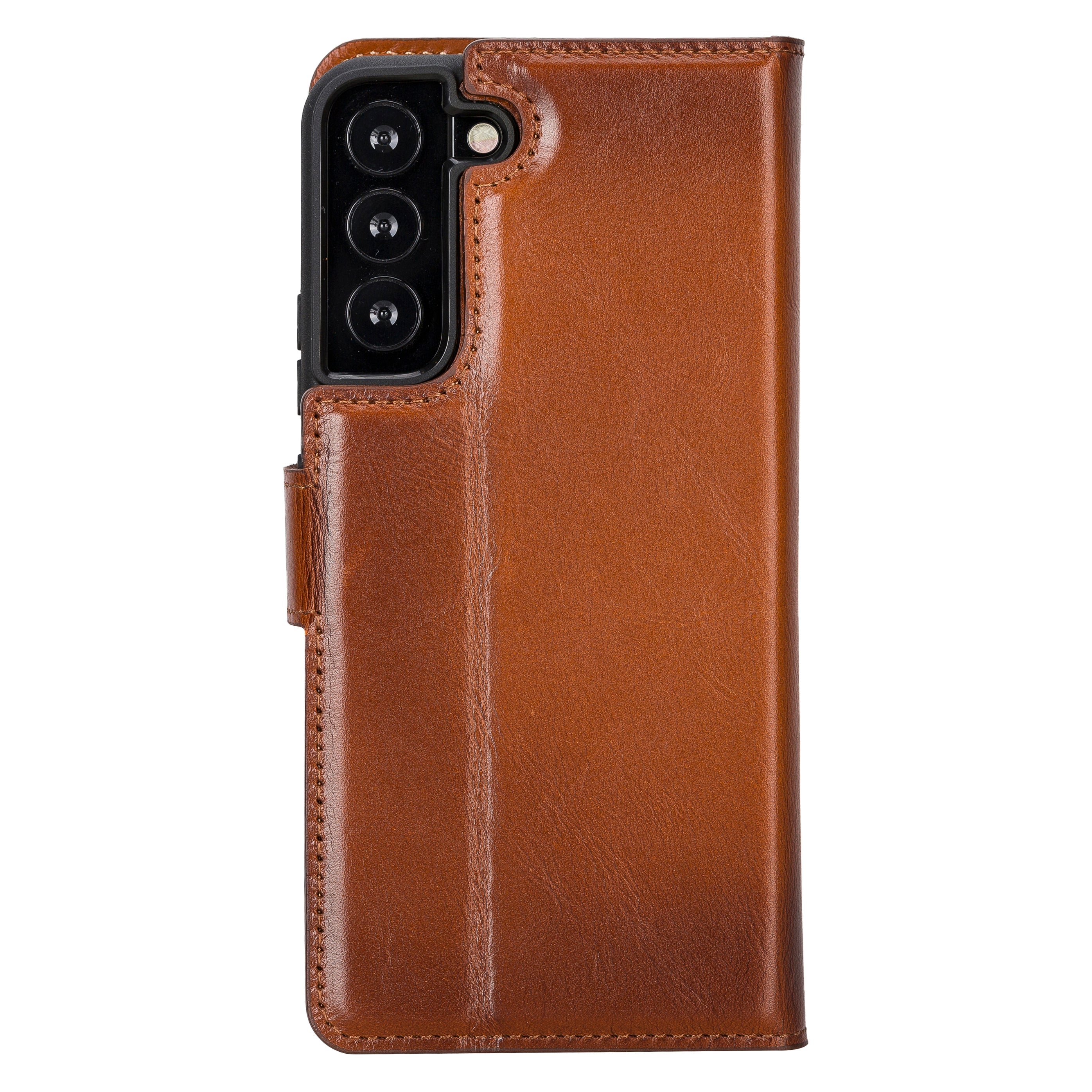 Samsung S23 Series Detachble Leather Magic Wallet Case - S23 Ultra / ANTIC BROWN