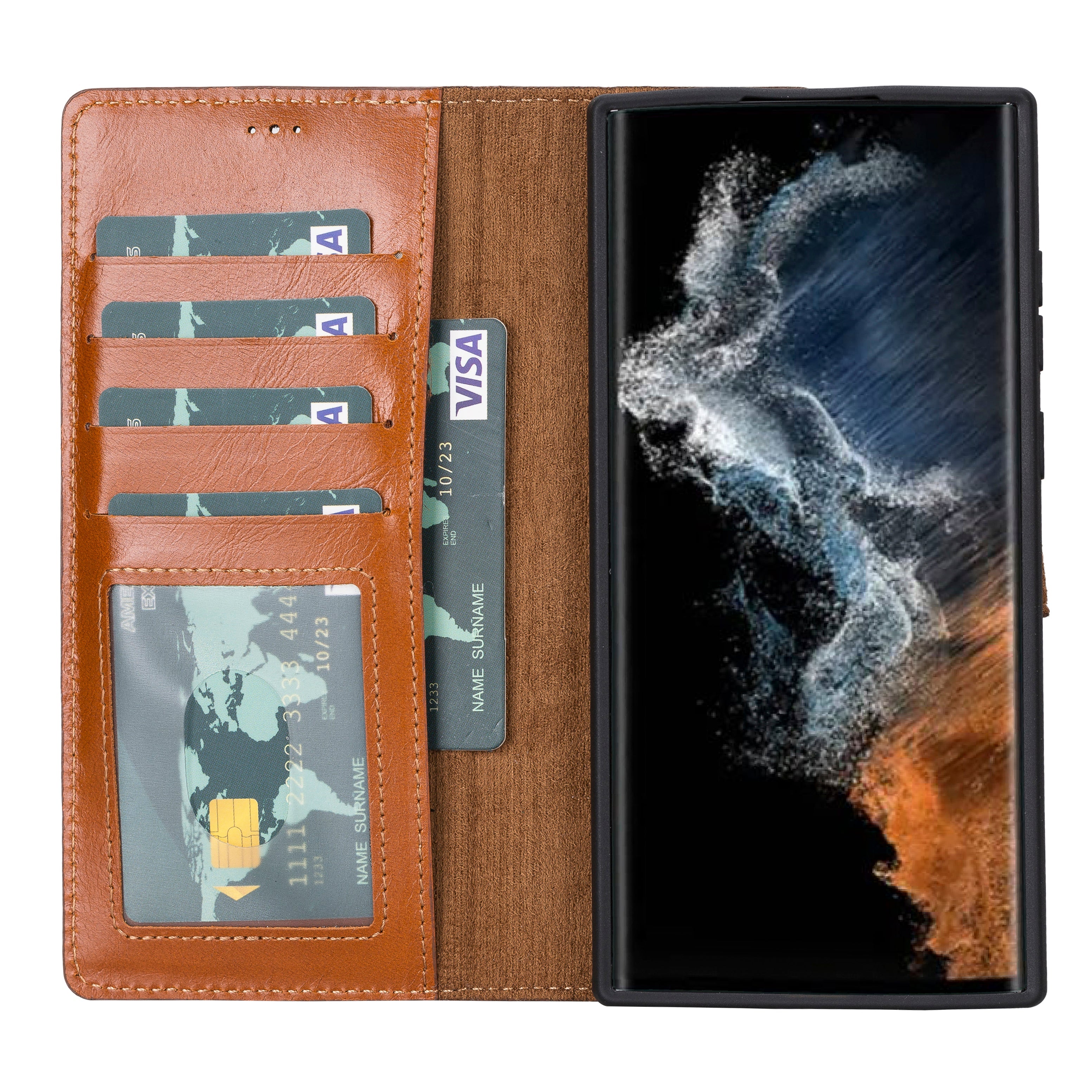 Samsung Galaxy S22 Series Leather Wallet Cases RFID - MW