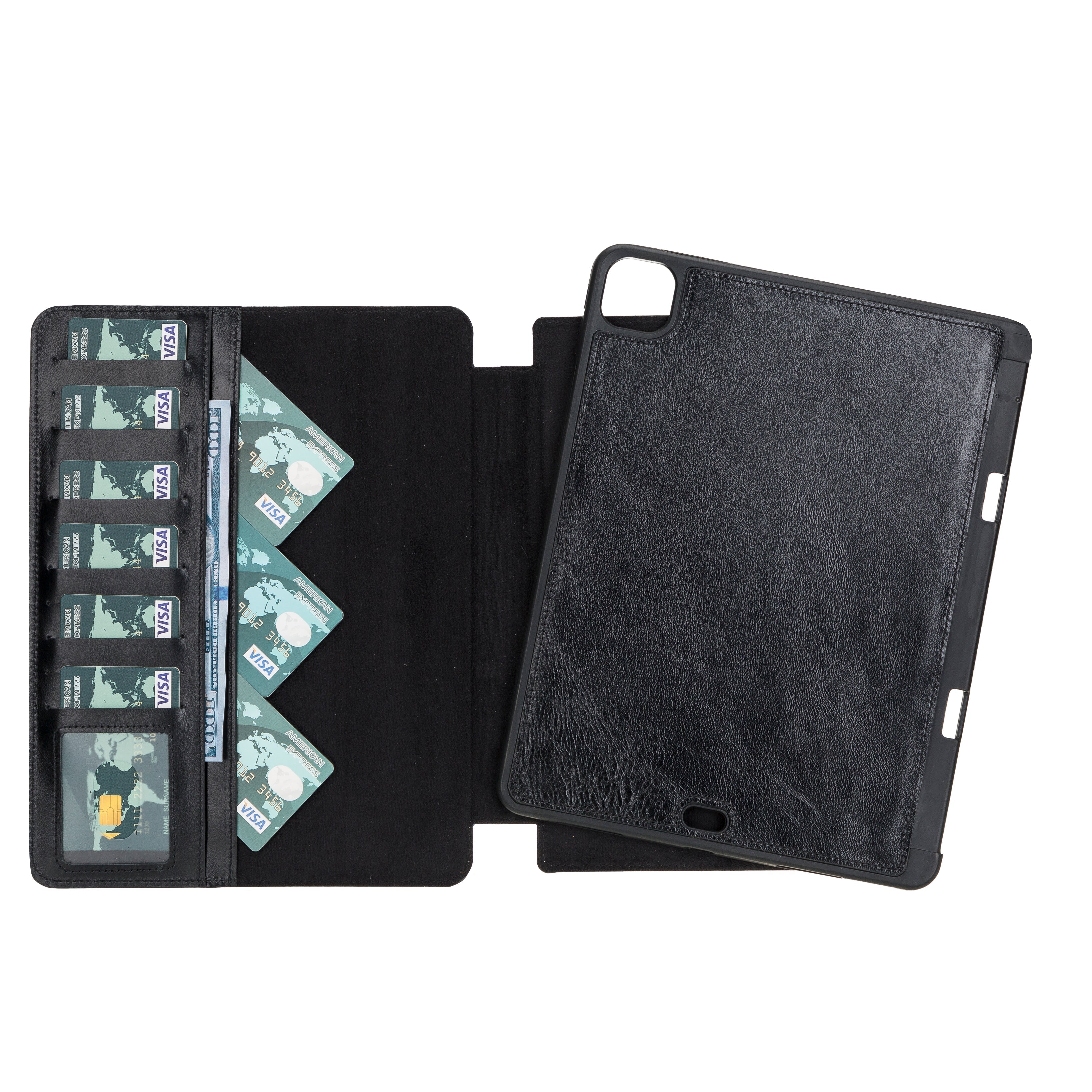 Eto iPad Pro 11" (M4-2024) Leather Wallet Case