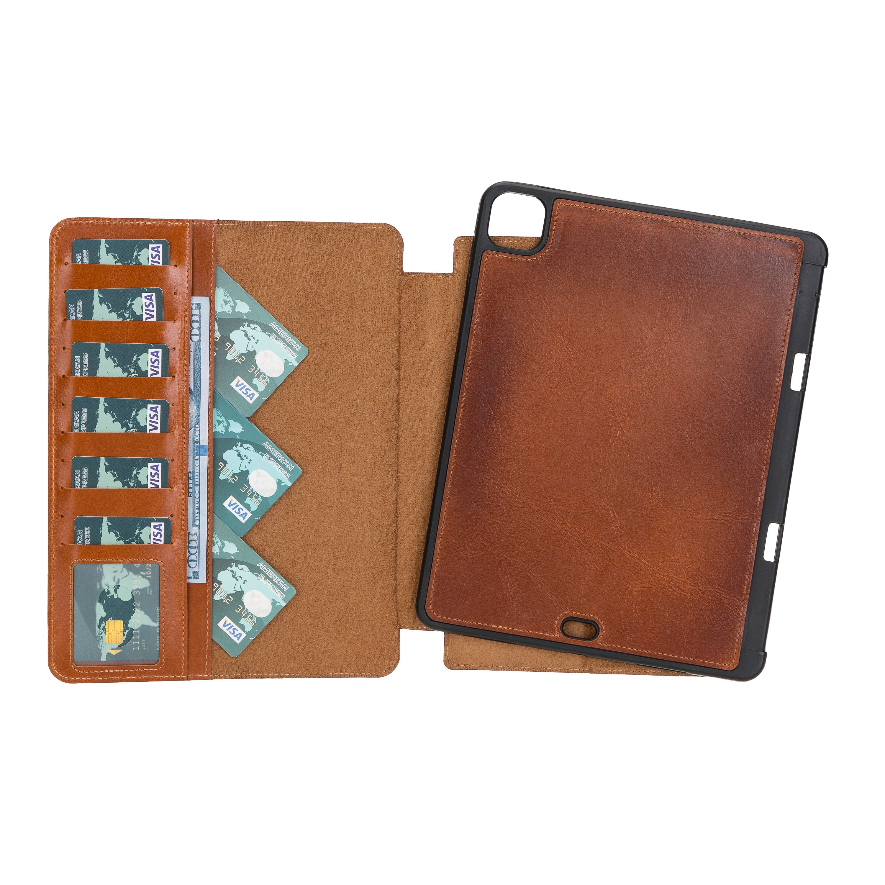 Eto iPad Pro 11" (M4-2024) Leather Wallet Case