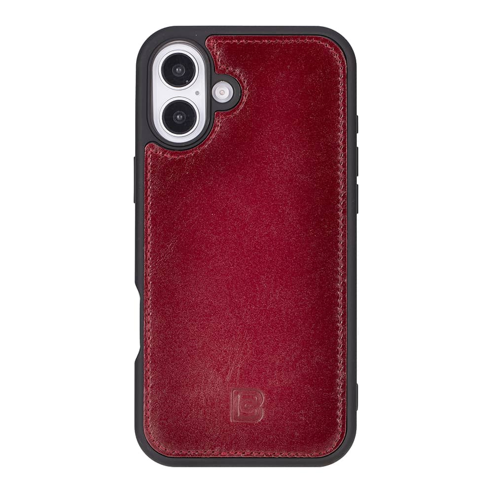 Leather iPhone 16 Plus Detachable Wallet Case