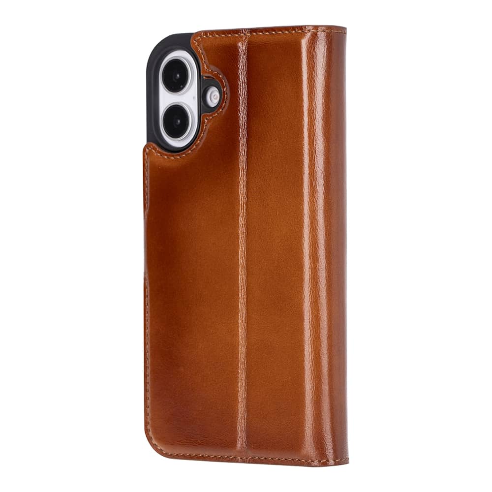 Leather iPhone 16 Detachable Wallet Case