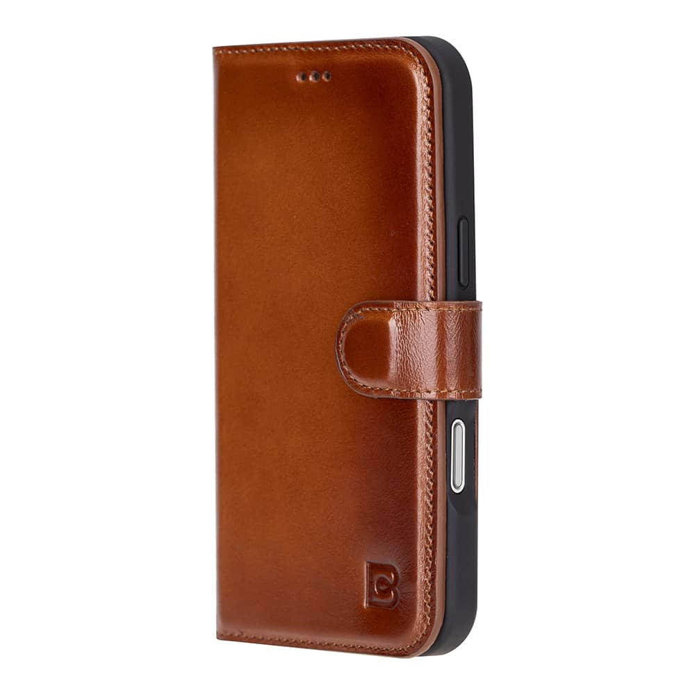 Leather iPhone 16 Plus Detachable Wallet Case