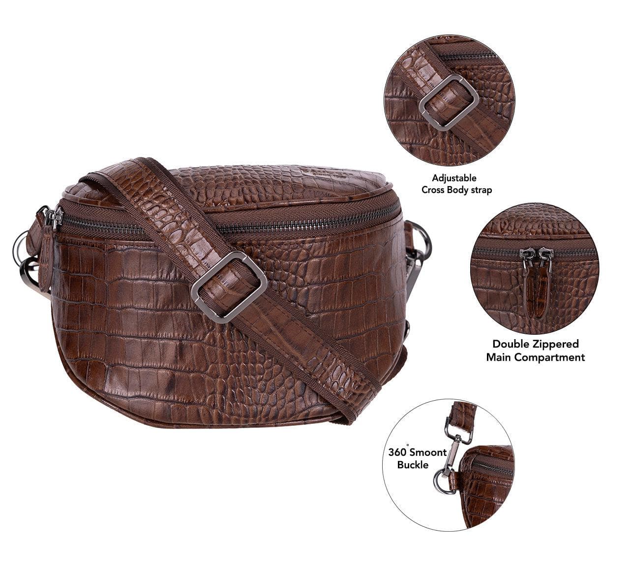 Alora Leather Crossbody Bag Bouletta