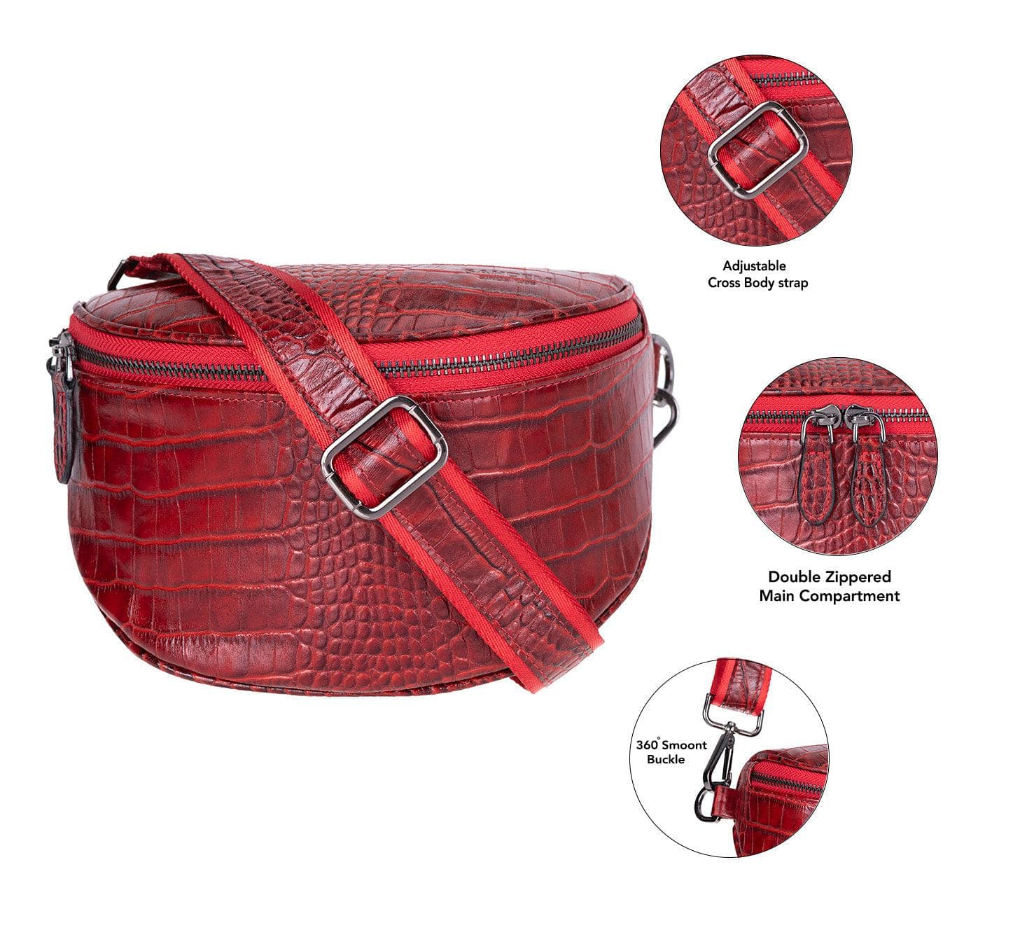 Alora Leather Crossbody Bag Bouletta