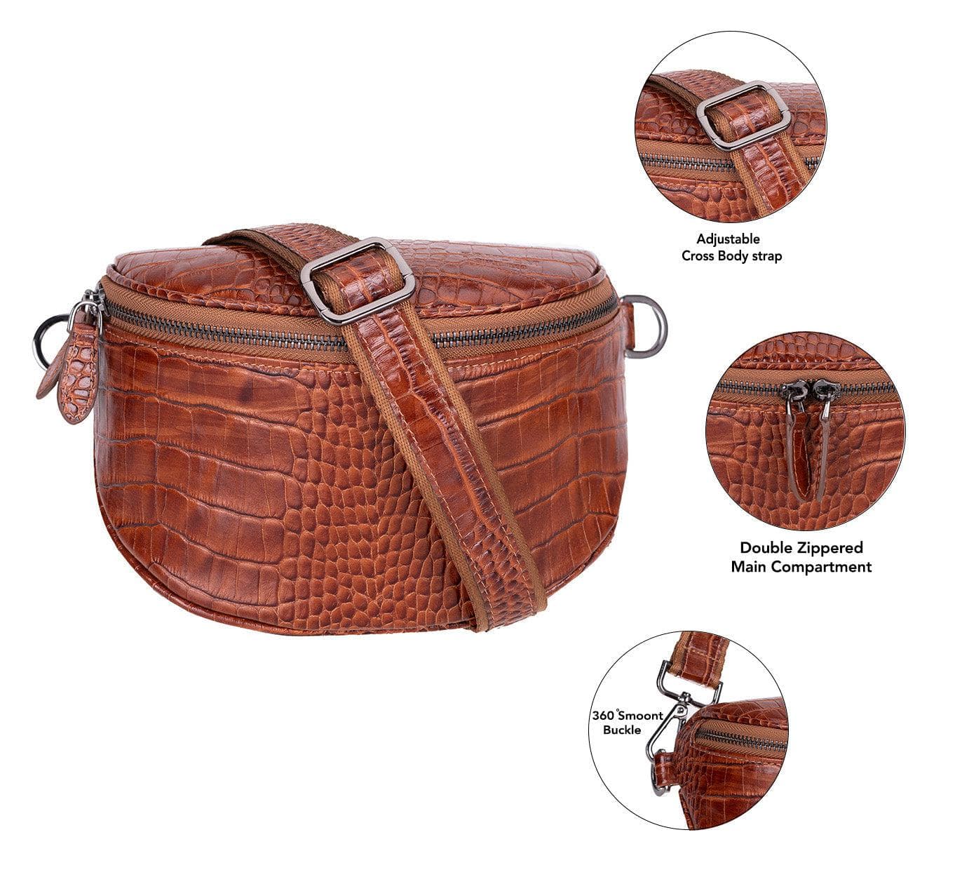 Alora Leather Crossbody Bag Bouletta