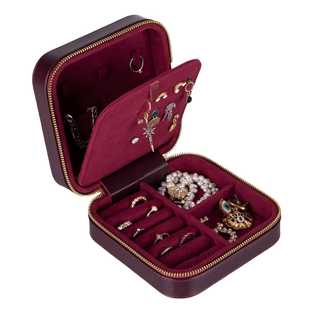 Amanda Leather Jewelry Box, Large Bouletta