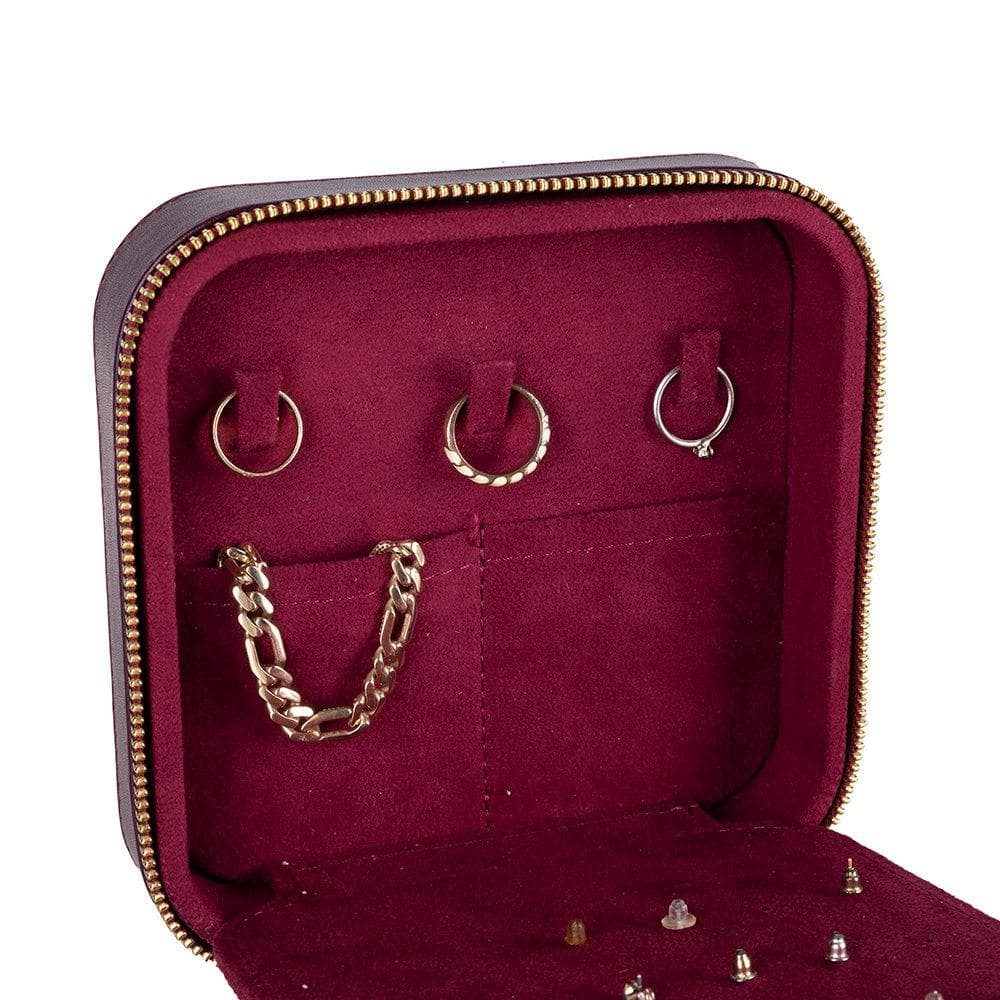 Amanda Leather Jewelry Box, Large Bouletta