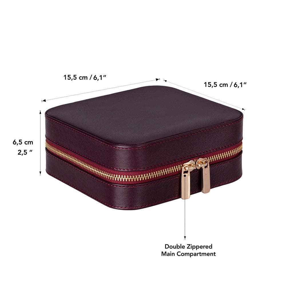 Amanda Leather Jewelry Box, Large Bouletta