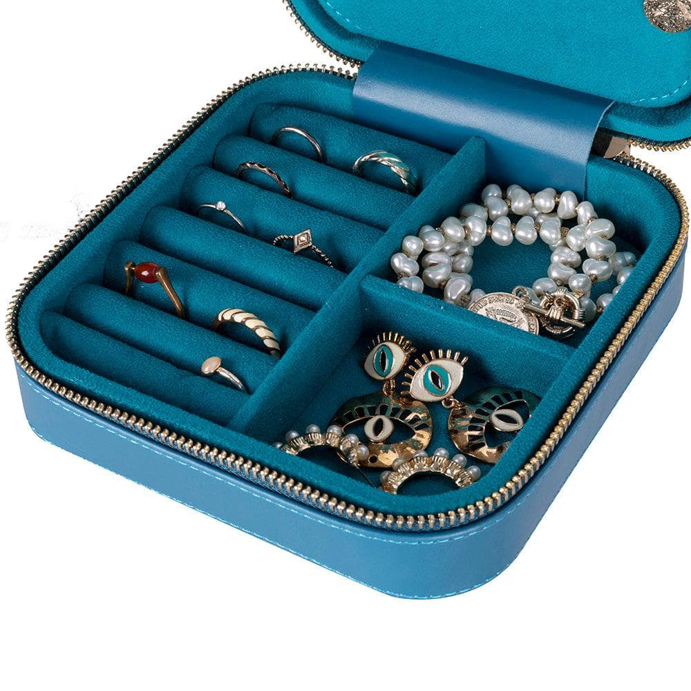 Amanda Leather Jewelry Box, Large Bouletta