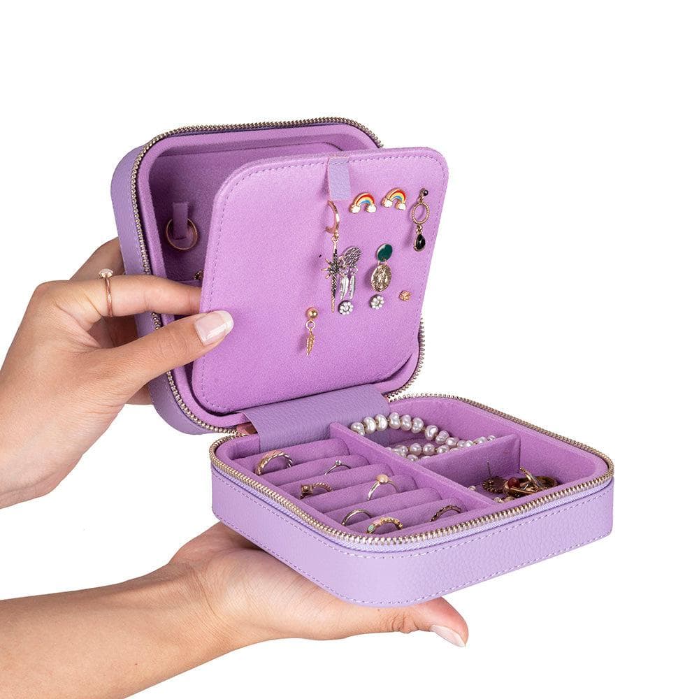 Amanda Leather Jewelry Box, Large Bouletta